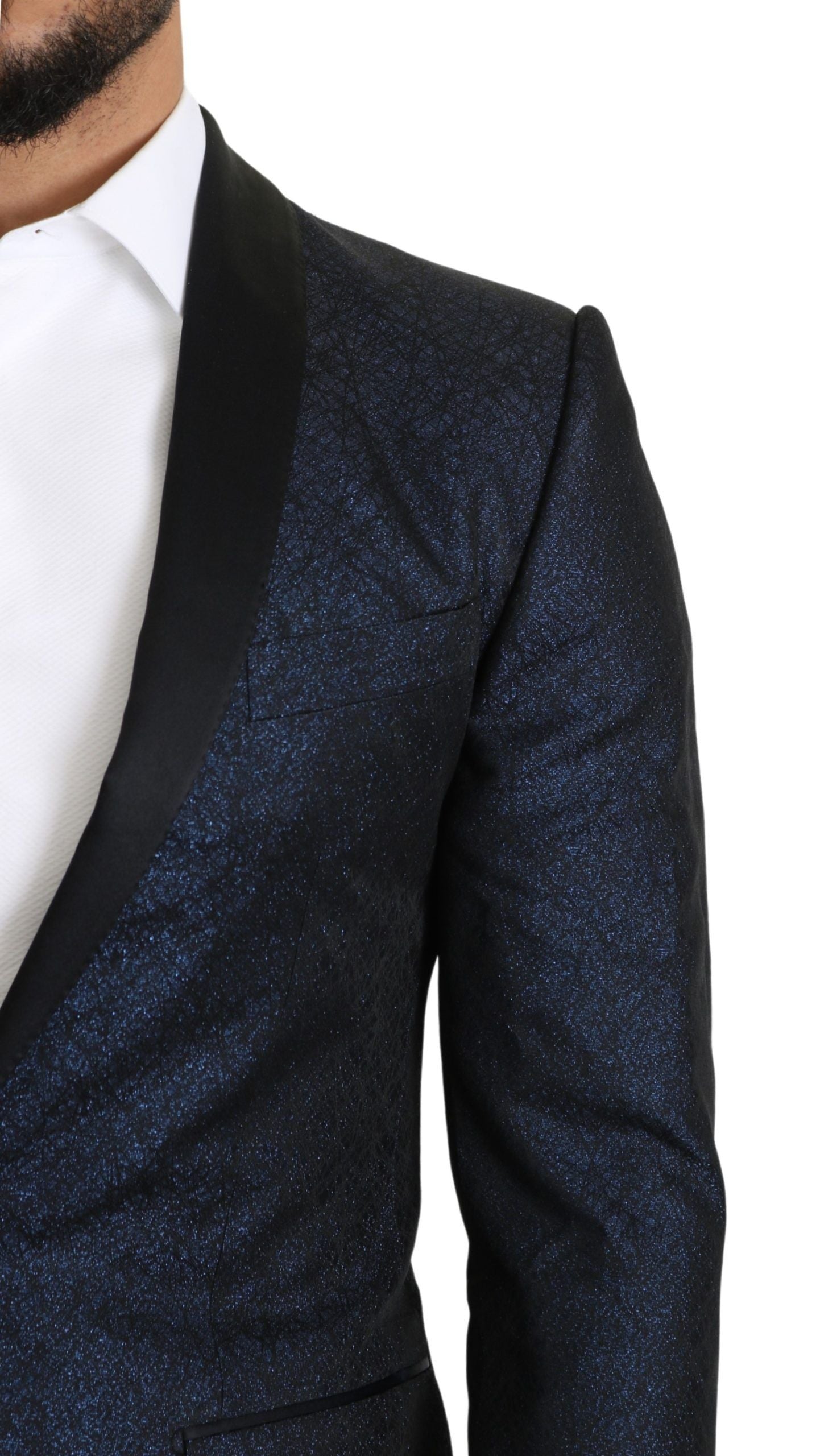 Dolce &amp; Gabbana Élégant Blazer Slim Bleu Martini