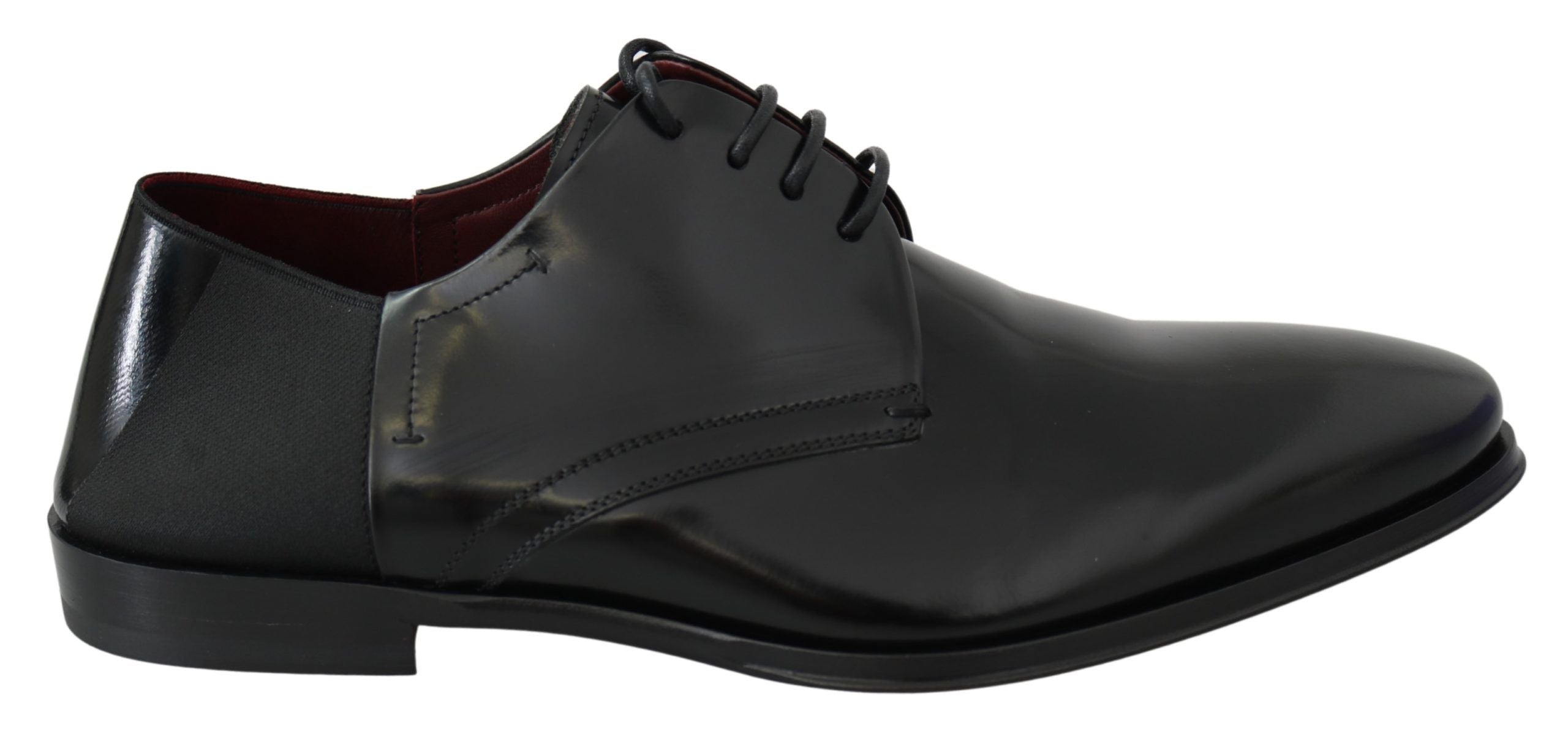 Dolce &amp; Gabbana élégantes chaussures derby en cuir noir