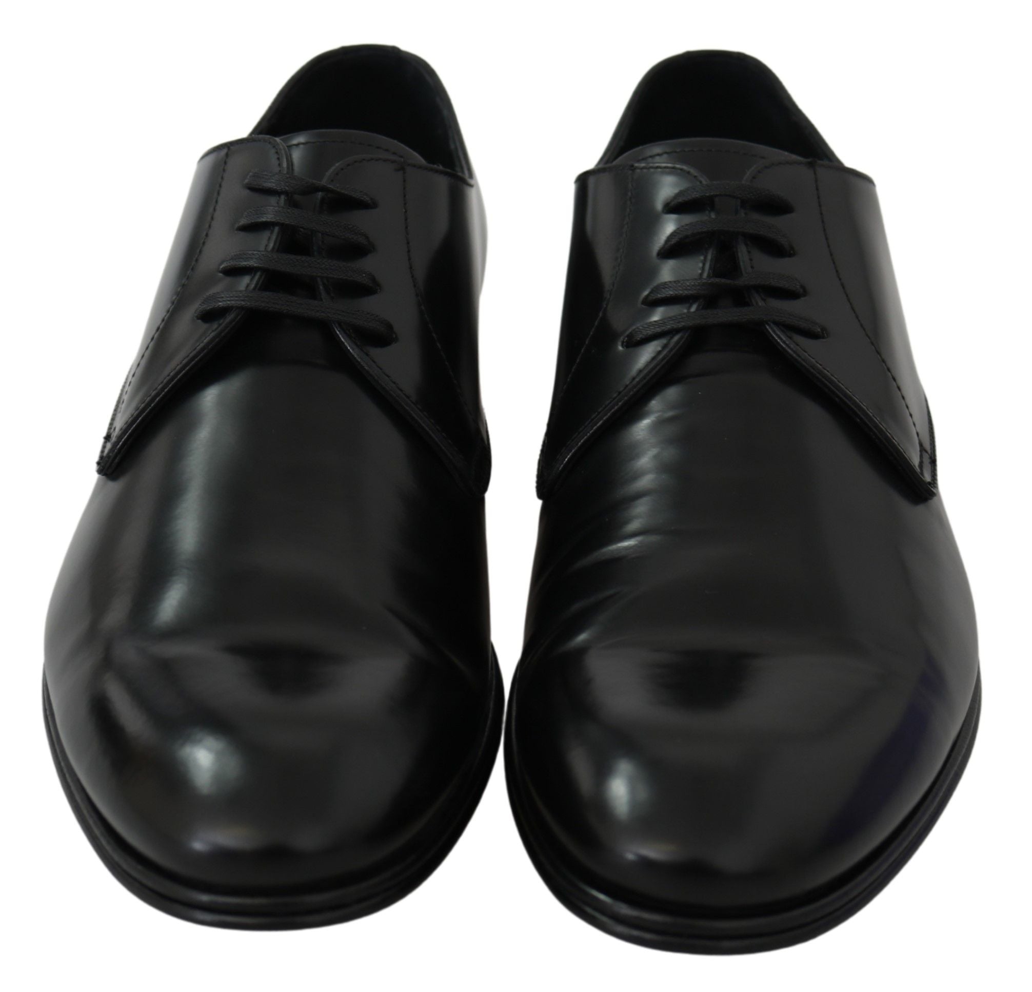 Dolce &amp; Gabbana élégantes chaussures derby en cuir noir