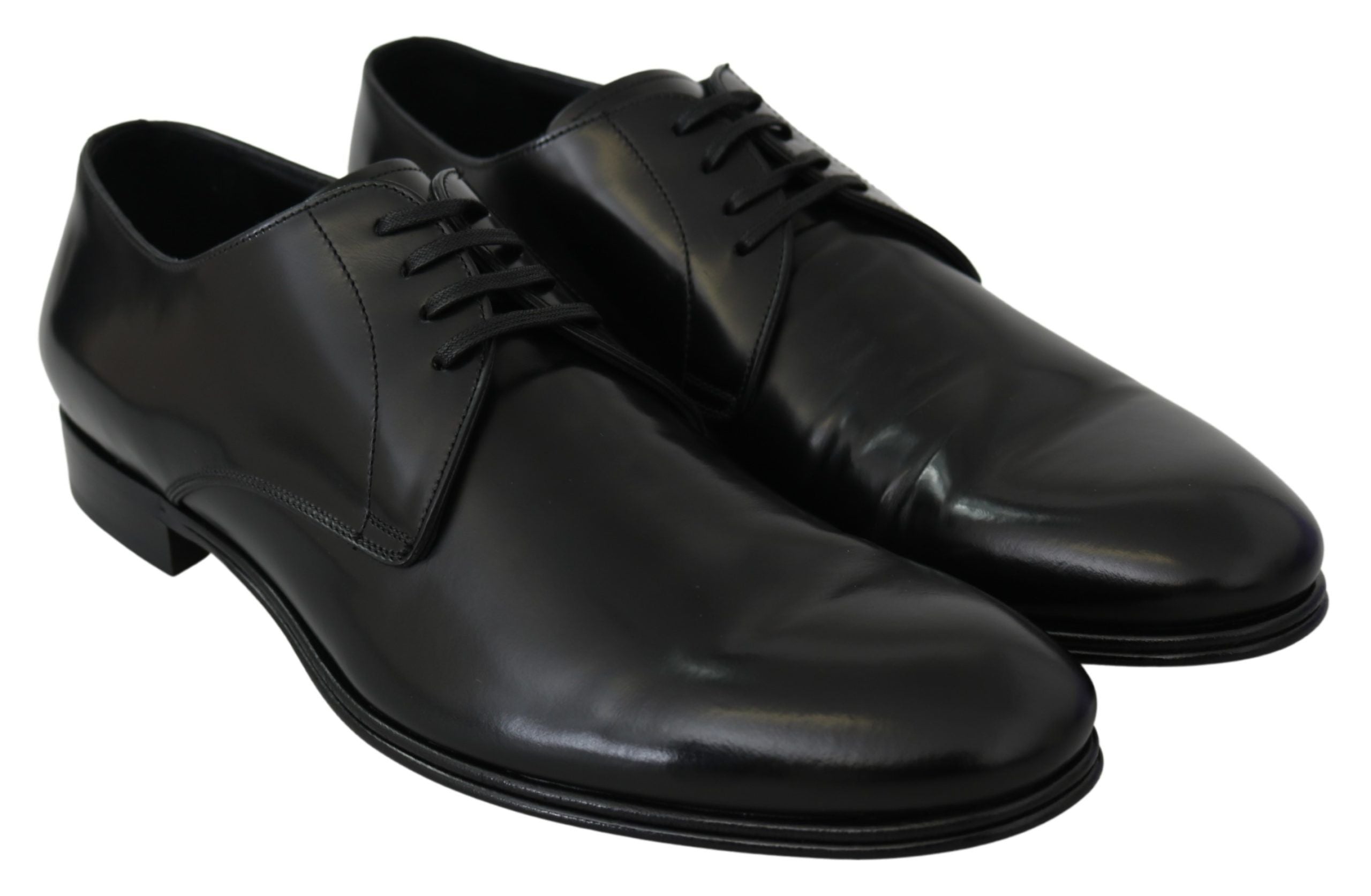 Dolce &amp; Gabbana élégantes chaussures derby en cuir noir