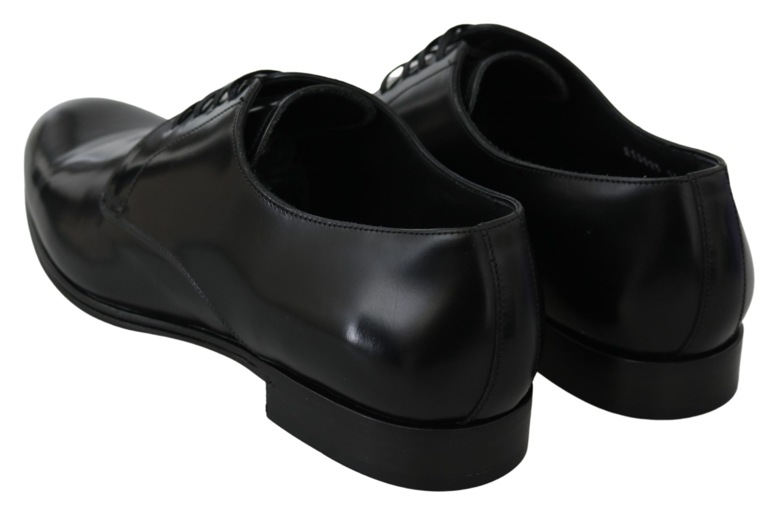 Dolce &amp; Gabbana élégantes chaussures derby en cuir noir