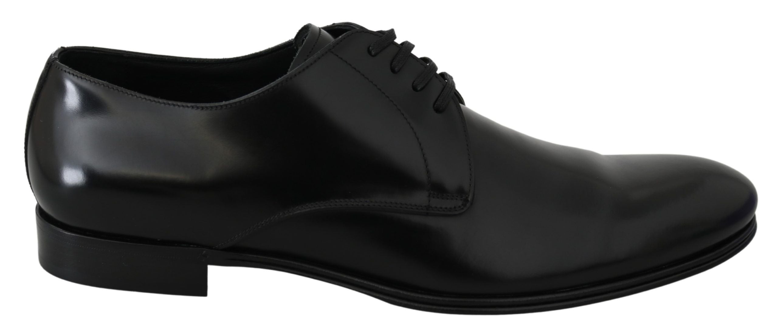 Dolce &amp; Gabbana élégantes chaussures derby en cuir noir