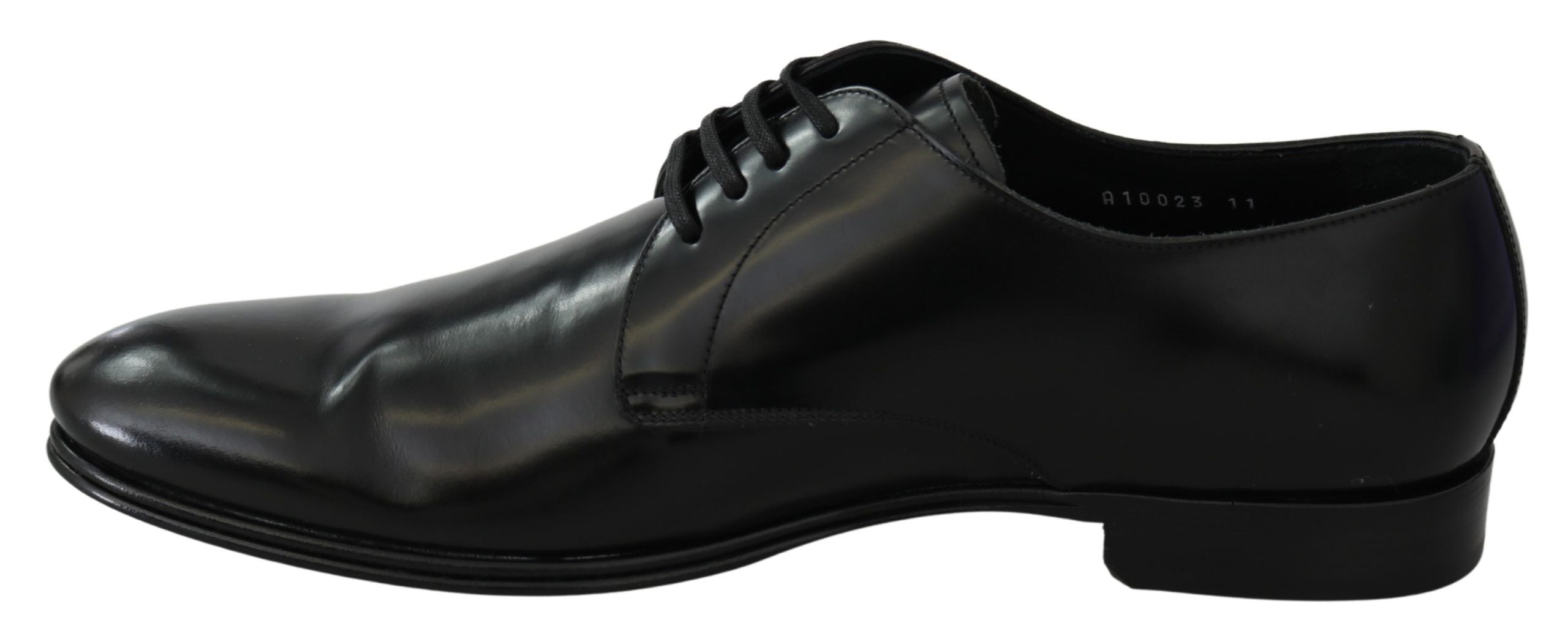 Dolce &amp; Gabbana élégantes chaussures derby en cuir noir