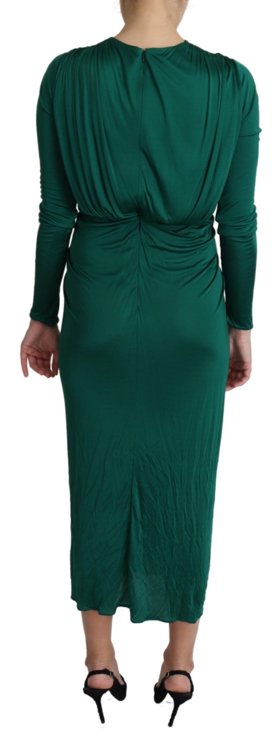 Robe mi-longue moulante Dolce &amp; Gabbana Emerald Elegance