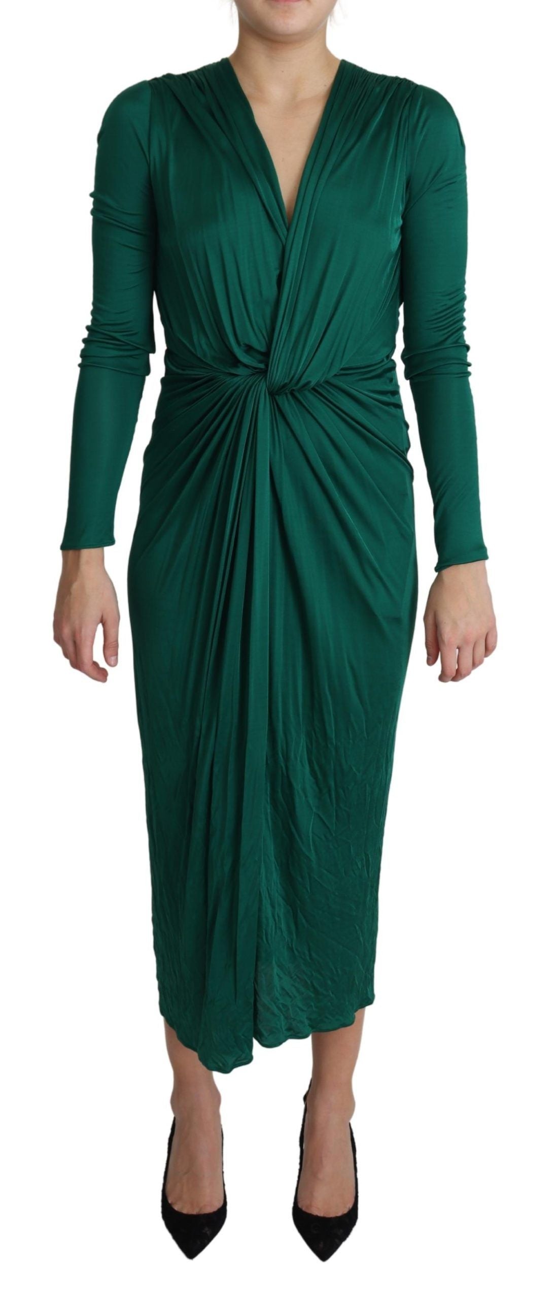 Robe mi-longue moulante Dolce &amp; Gabbana Emerald Elegance