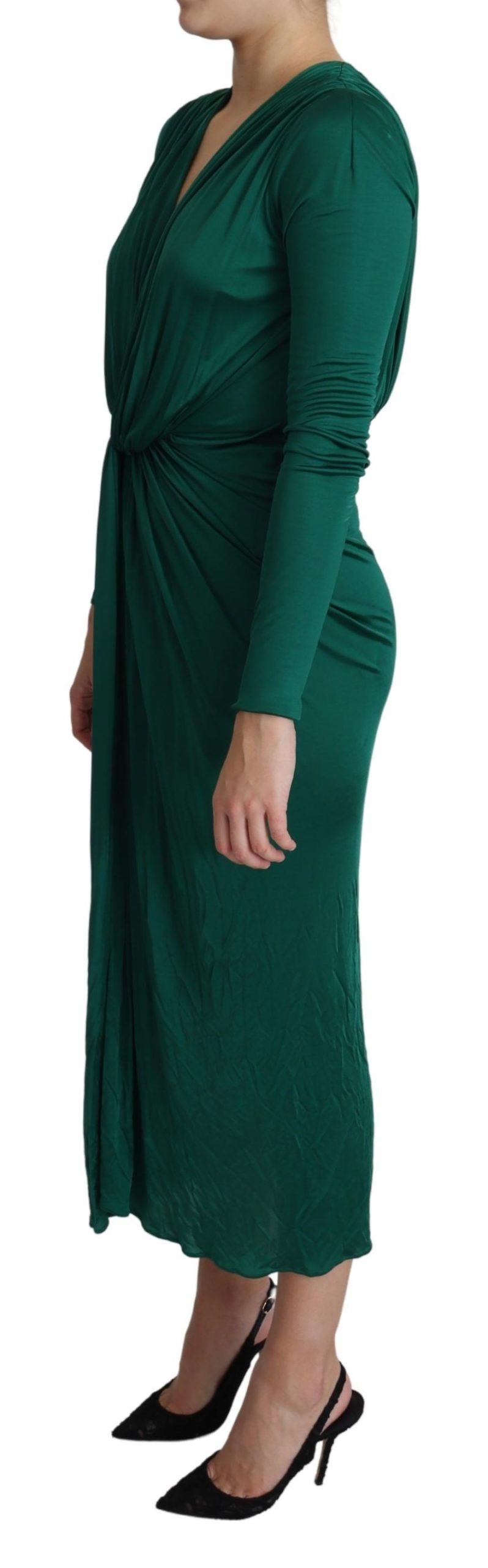 Robe mi-longue moulante Dolce &amp; Gabbana Emerald Elegance