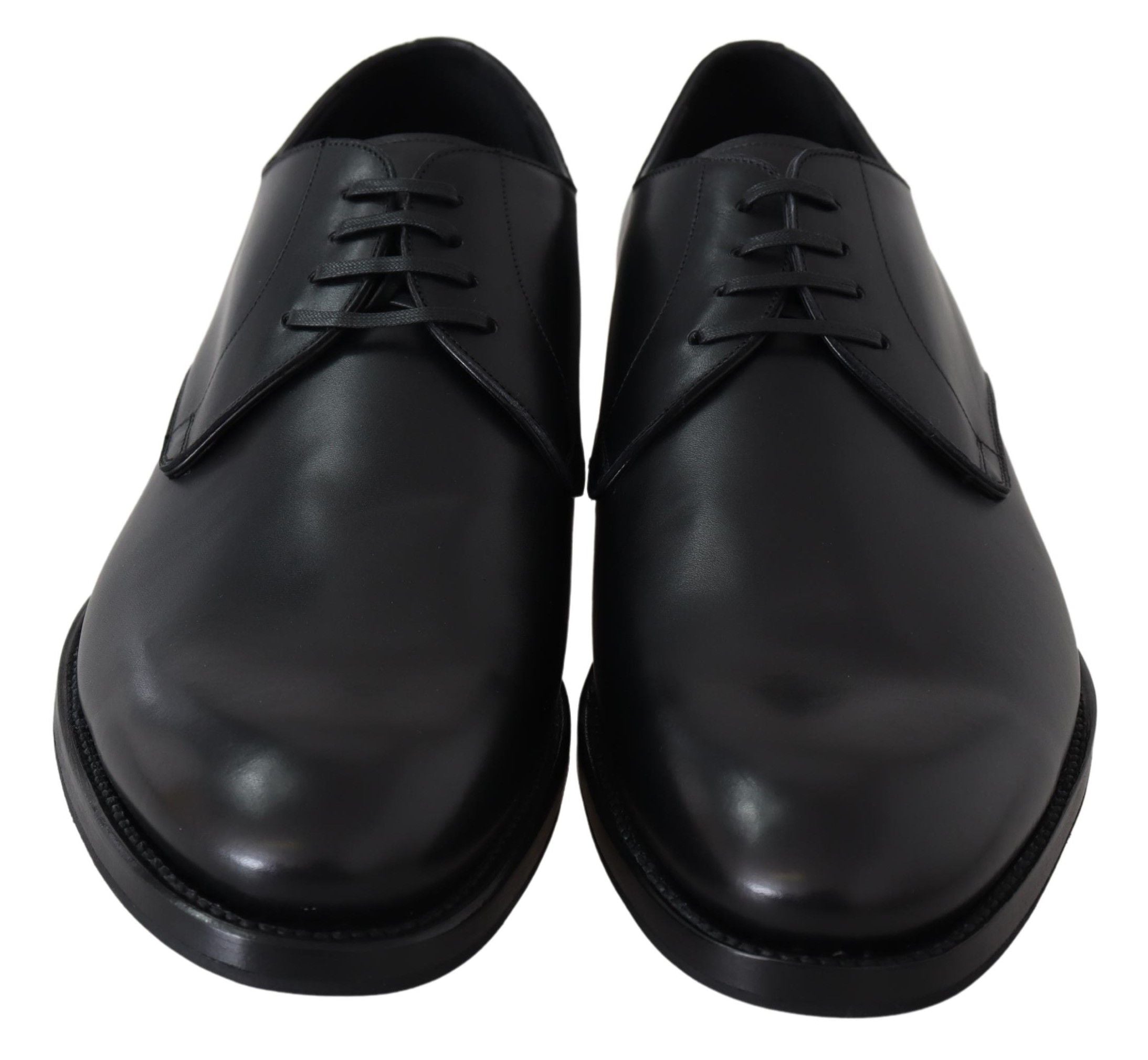 Dolce &amp; Gabbana élégantes chaussures habillées derby en cuir noir