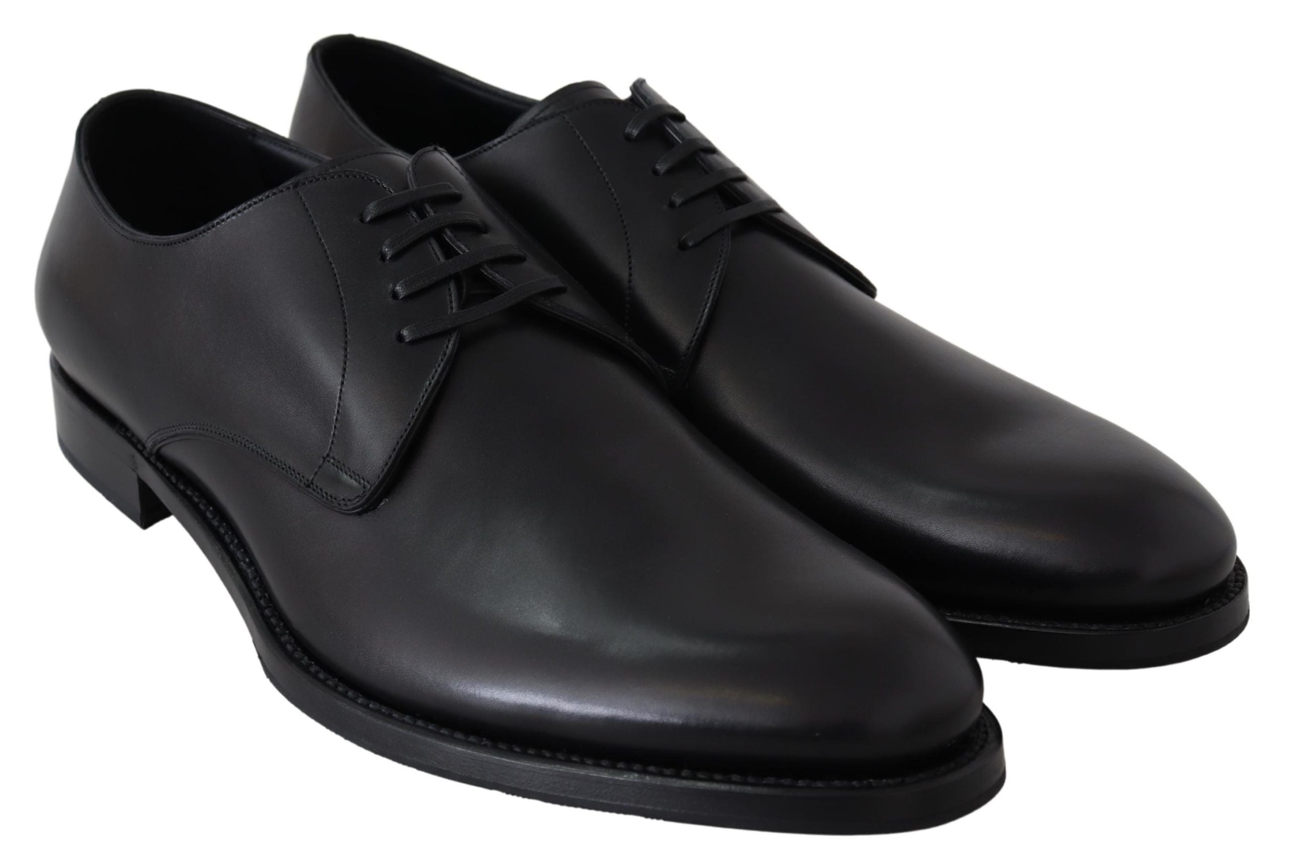 Dolce &amp; Gabbana élégantes chaussures habillées derby en cuir noir