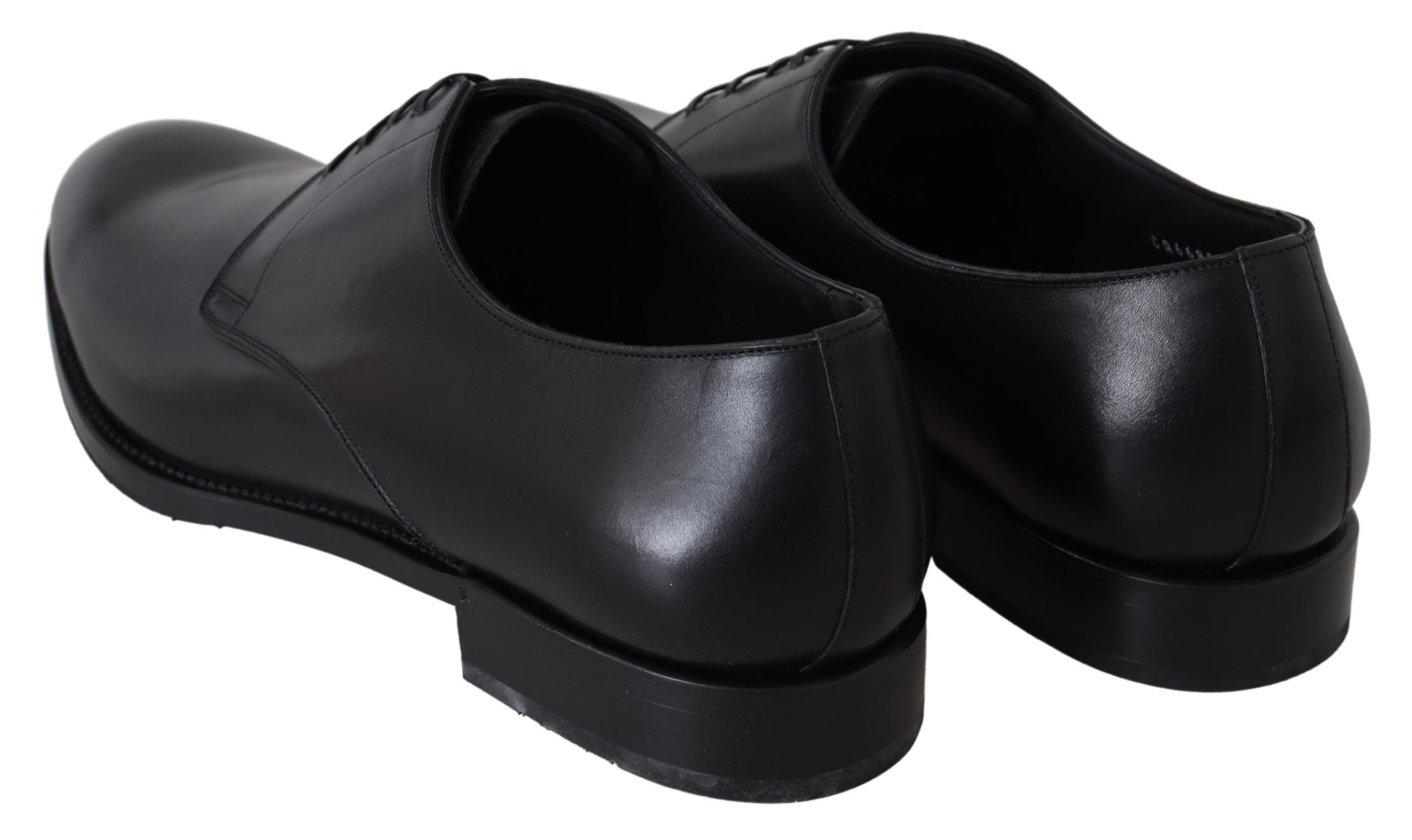 Dolce &amp; Gabbana élégantes chaussures habillées derby en cuir noir