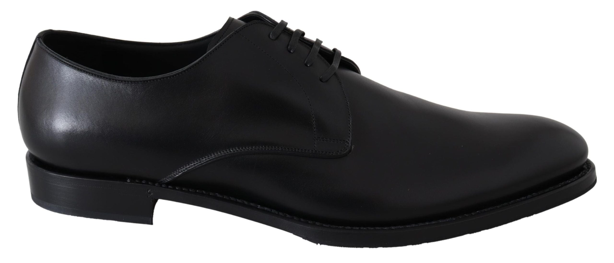 Dolce &amp; Gabbana élégantes chaussures habillées derby en cuir noir