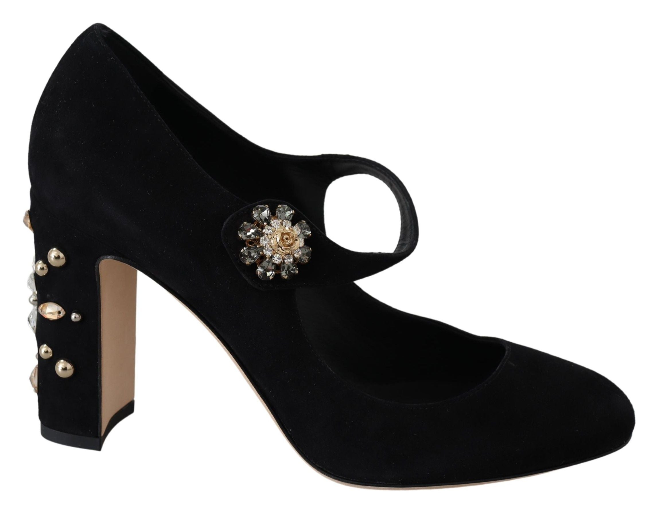 Dolce &amp; Gabbana Élégantes escarpins Mary Janes en daim noir