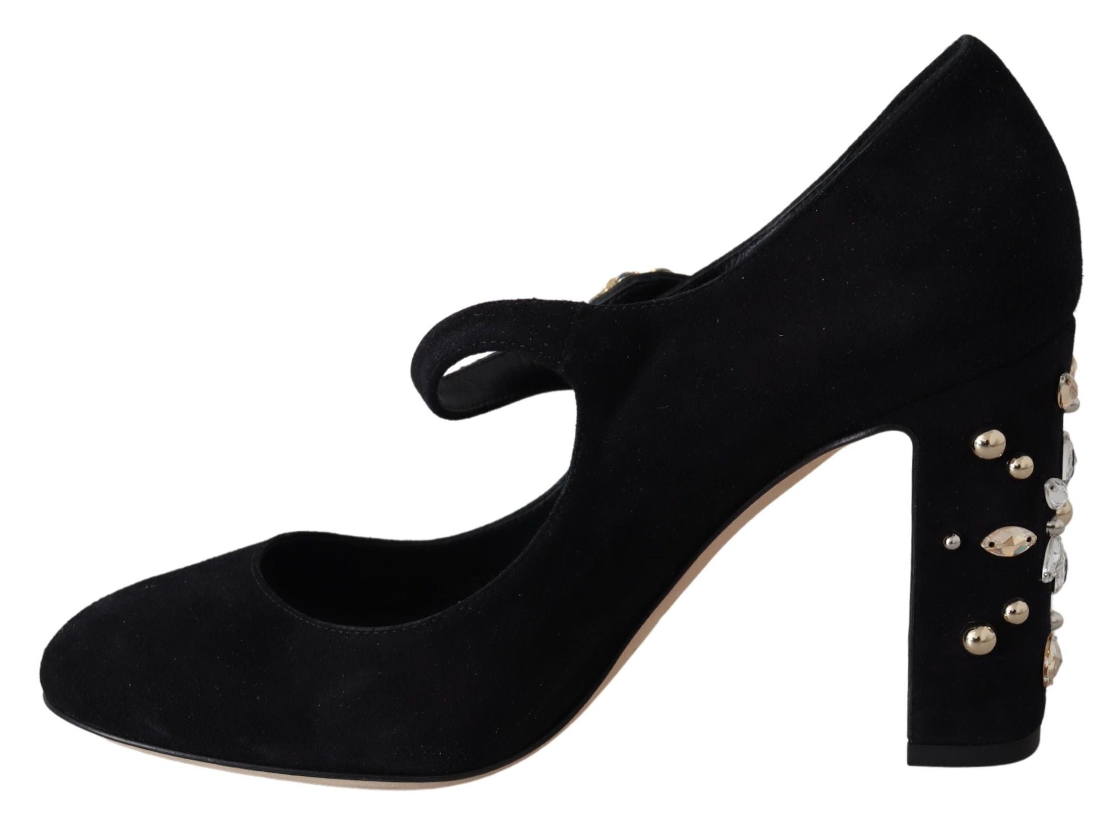 Dolce &amp; Gabbana Élégantes escarpins Mary Janes en daim noir