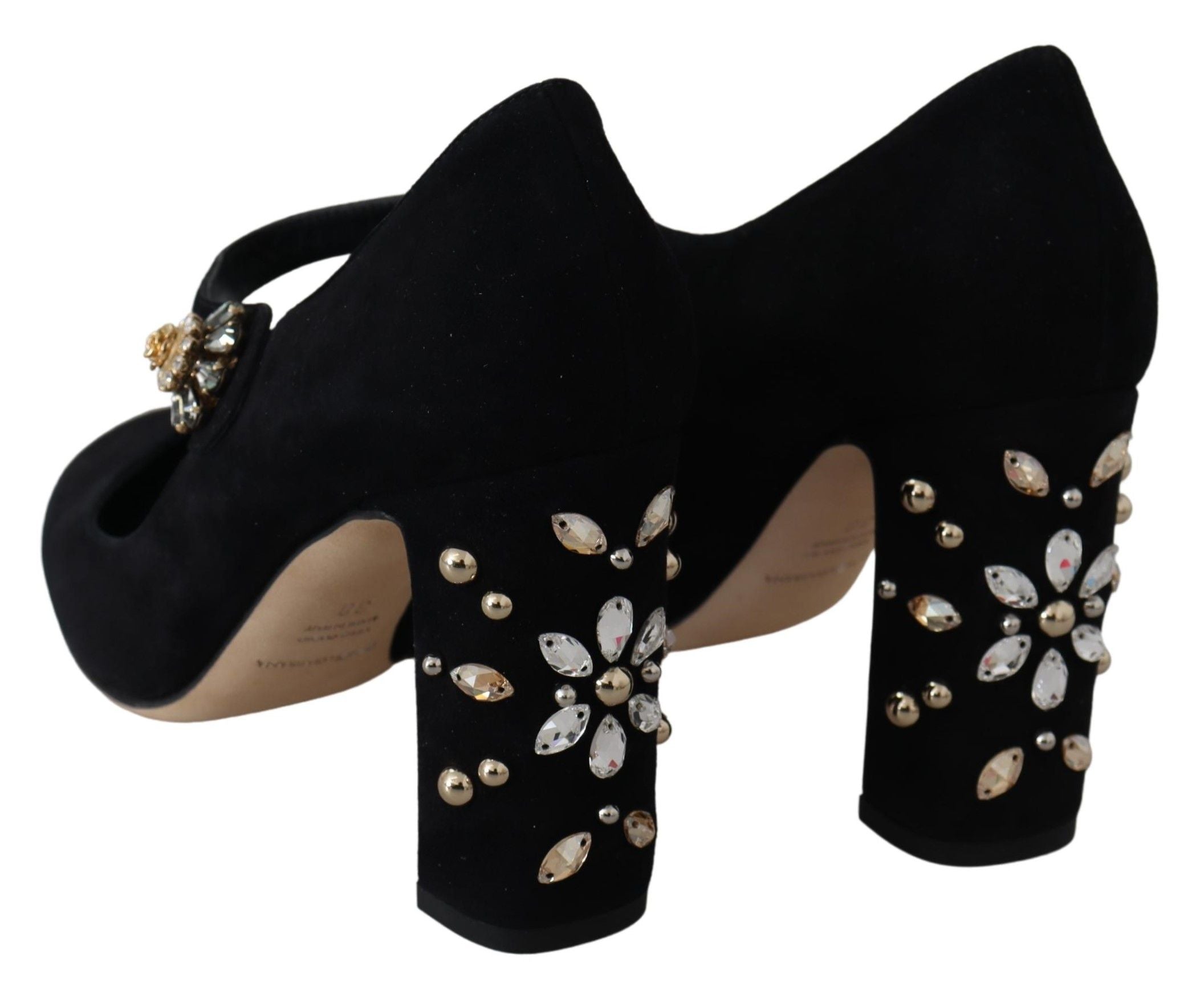 Dolce &amp; Gabbana Élégantes escarpins Mary Janes en daim noir