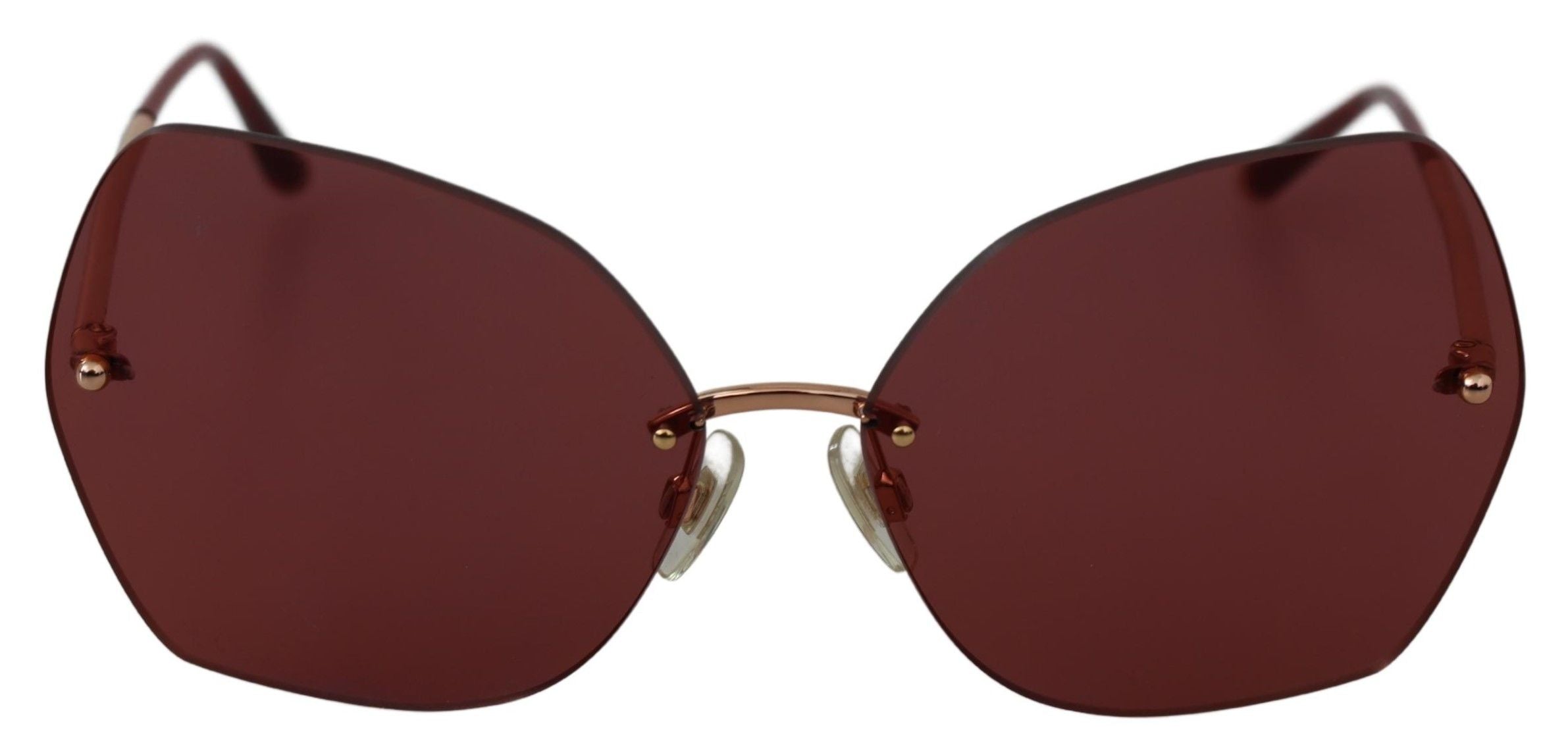 Lunettes de soleil Dolce &amp; Gabbana Chic rouges avec protection 100% UV