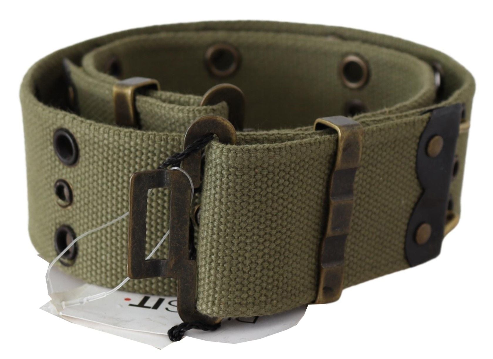 Ermanno Scervino Ceinture chic en coton vert armée