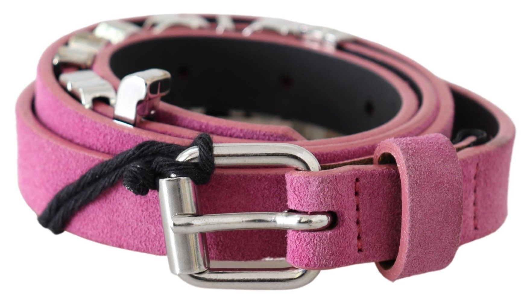 Just Cavalli Ceinture en cuir rose fuschia