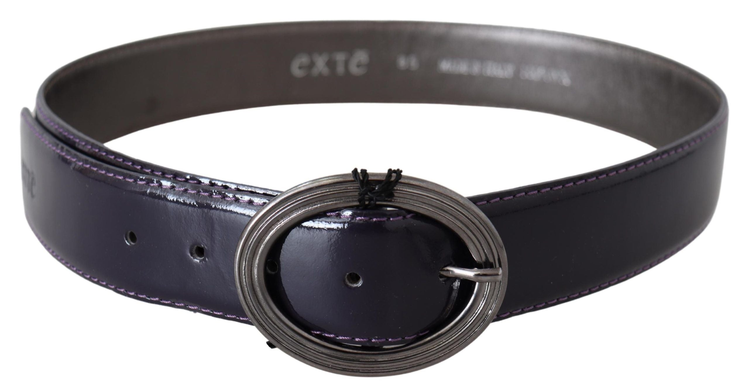 Ceinture élégante en cuir violet Exte