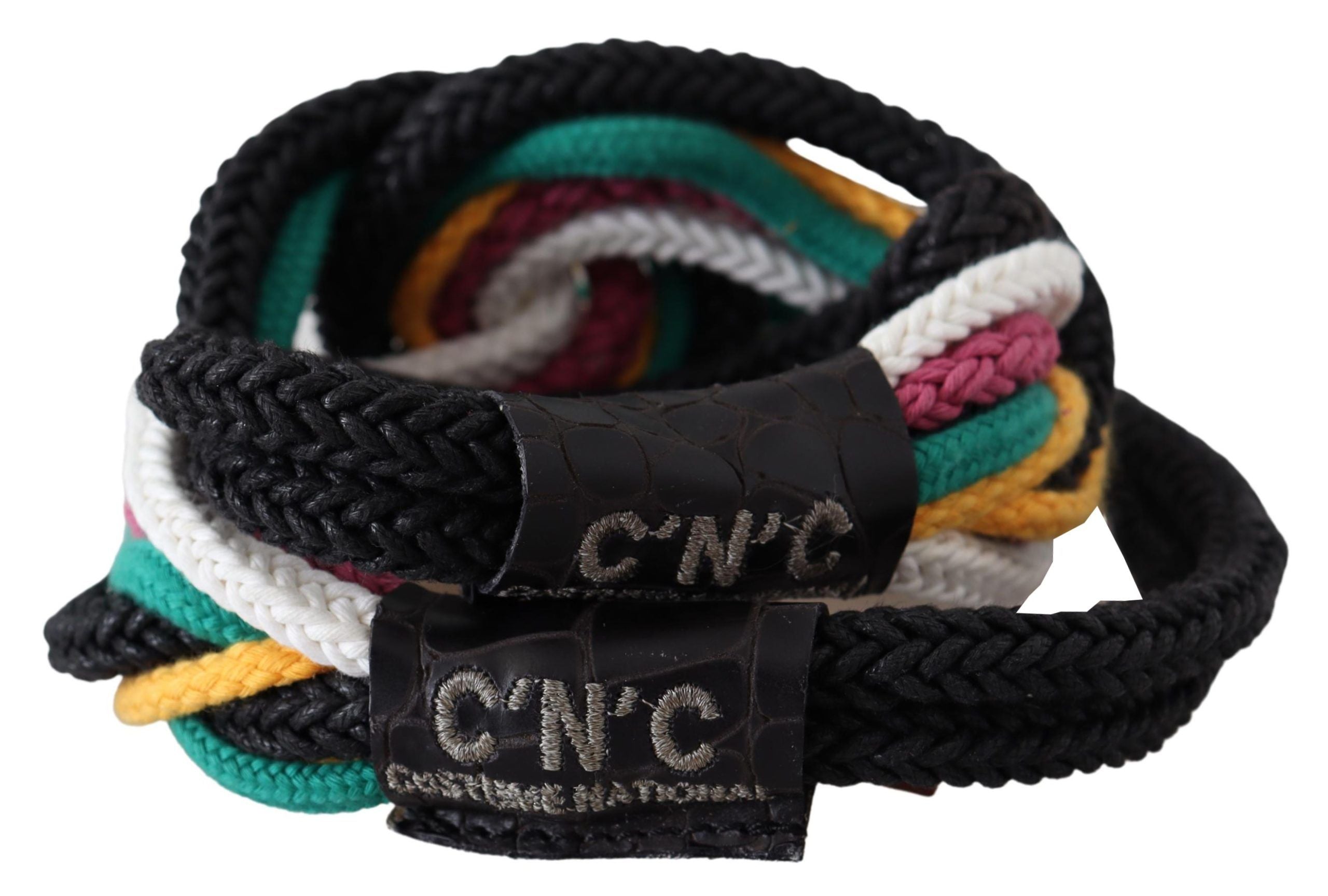 Ceinture en corde torsadée multicolore Costume National Chic