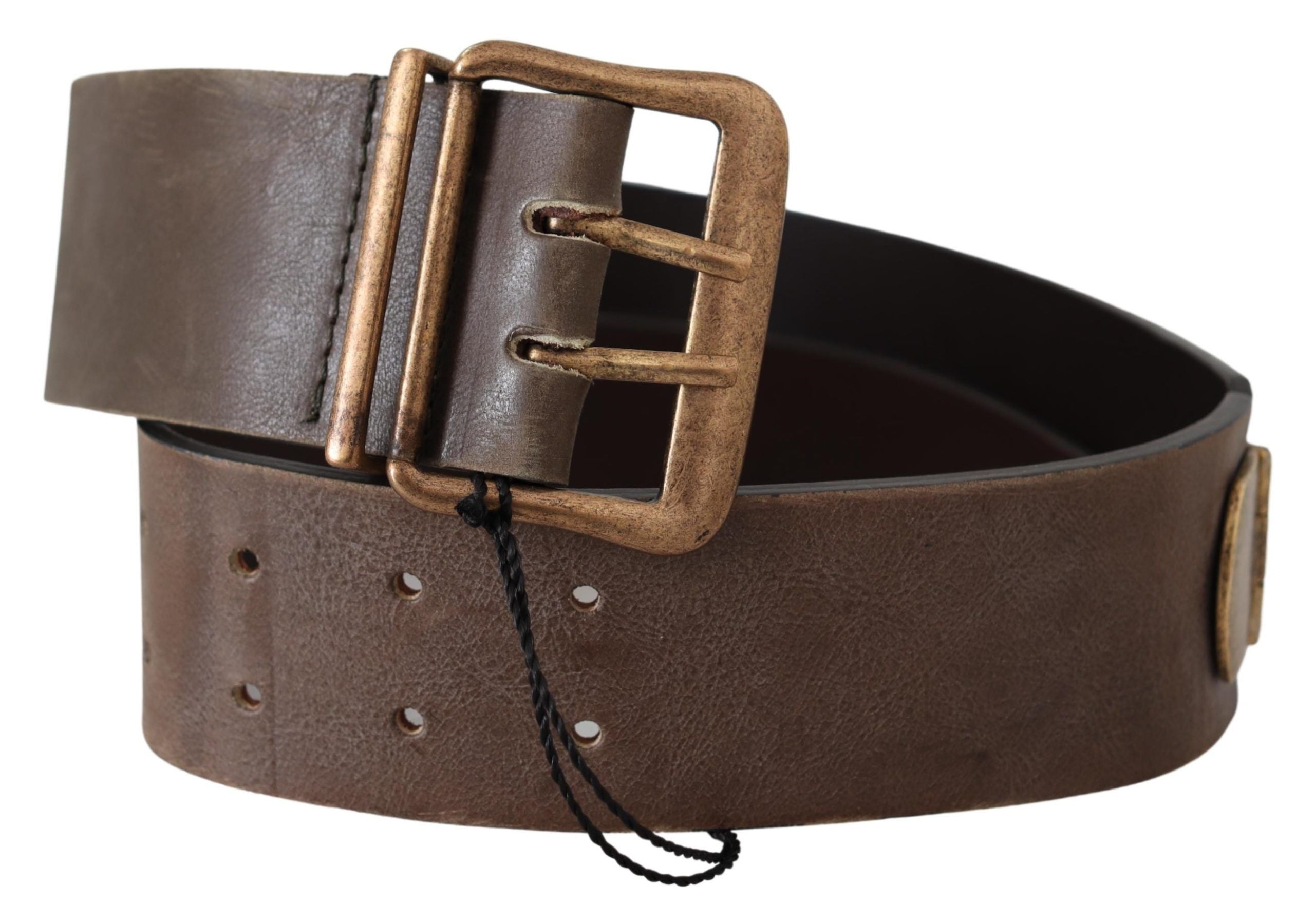 Ermanno Scervino Ceinture tendance en cuir élégante en marron riche