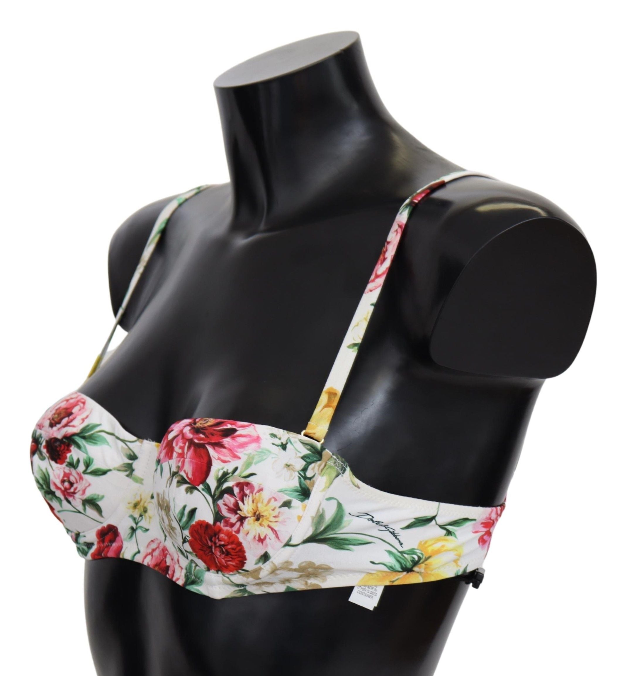 Haut de bikini fleuri élégant Dolce &amp; Gabbana – Summer Chic