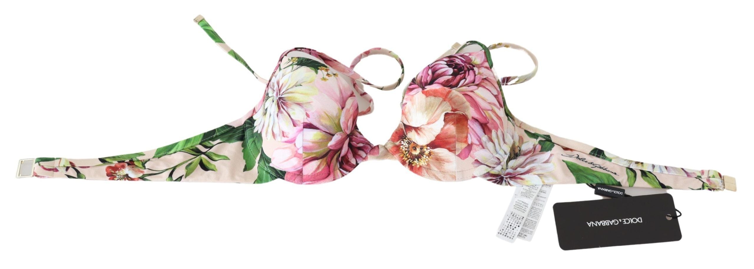 Haut de bikini élastique Floral Elegance Dolce &amp; Gabbana