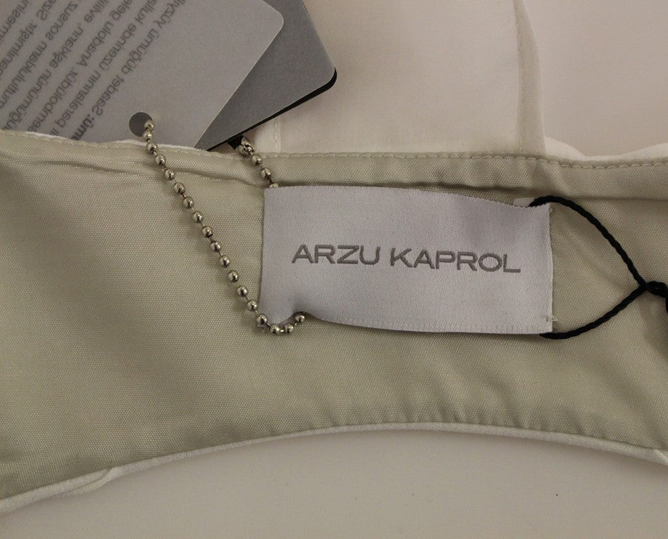 Arzu Kaprol Gilet chic à franges et dos ouvert