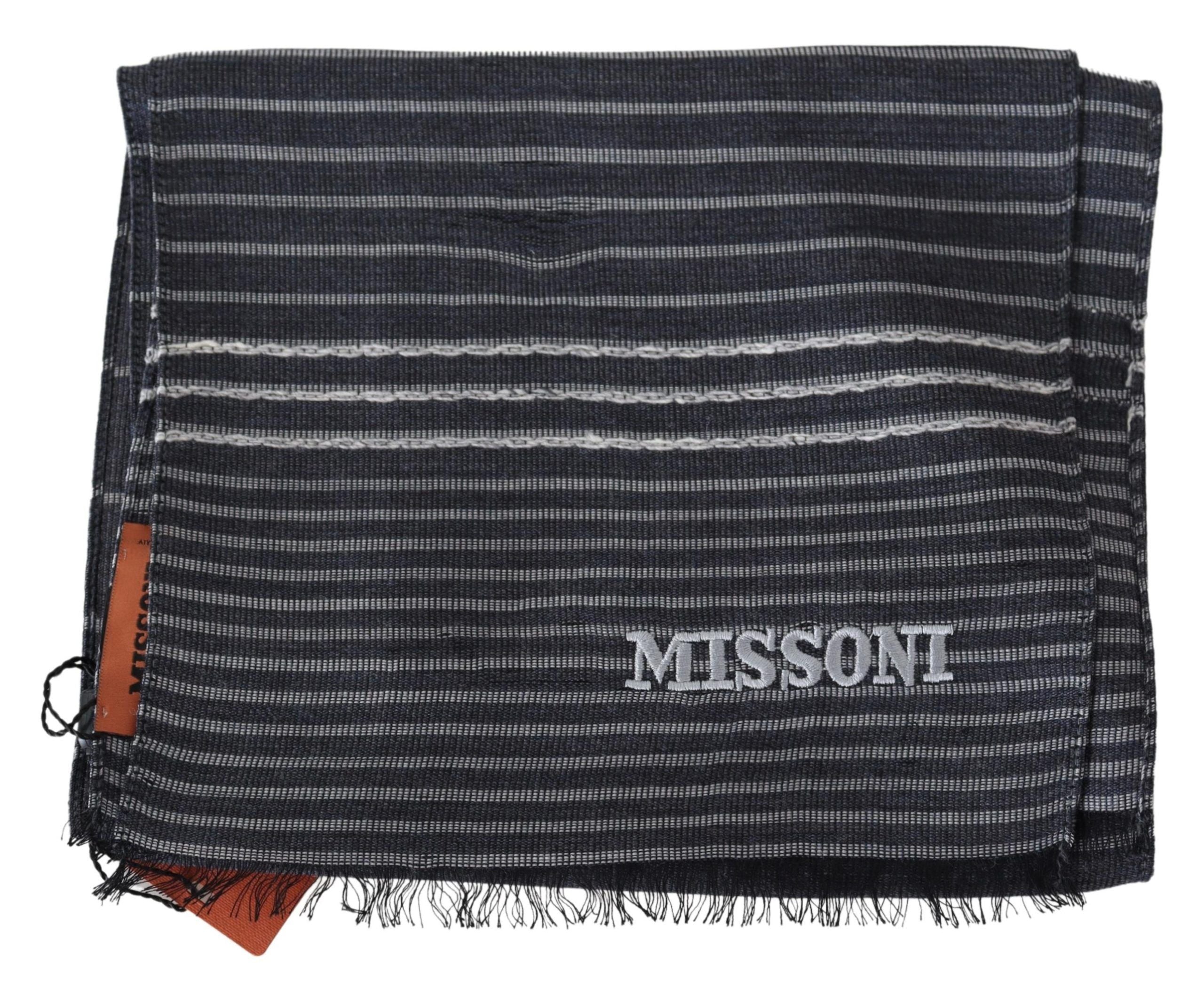 Missoni Écharpe élégante rayée en laine et soie