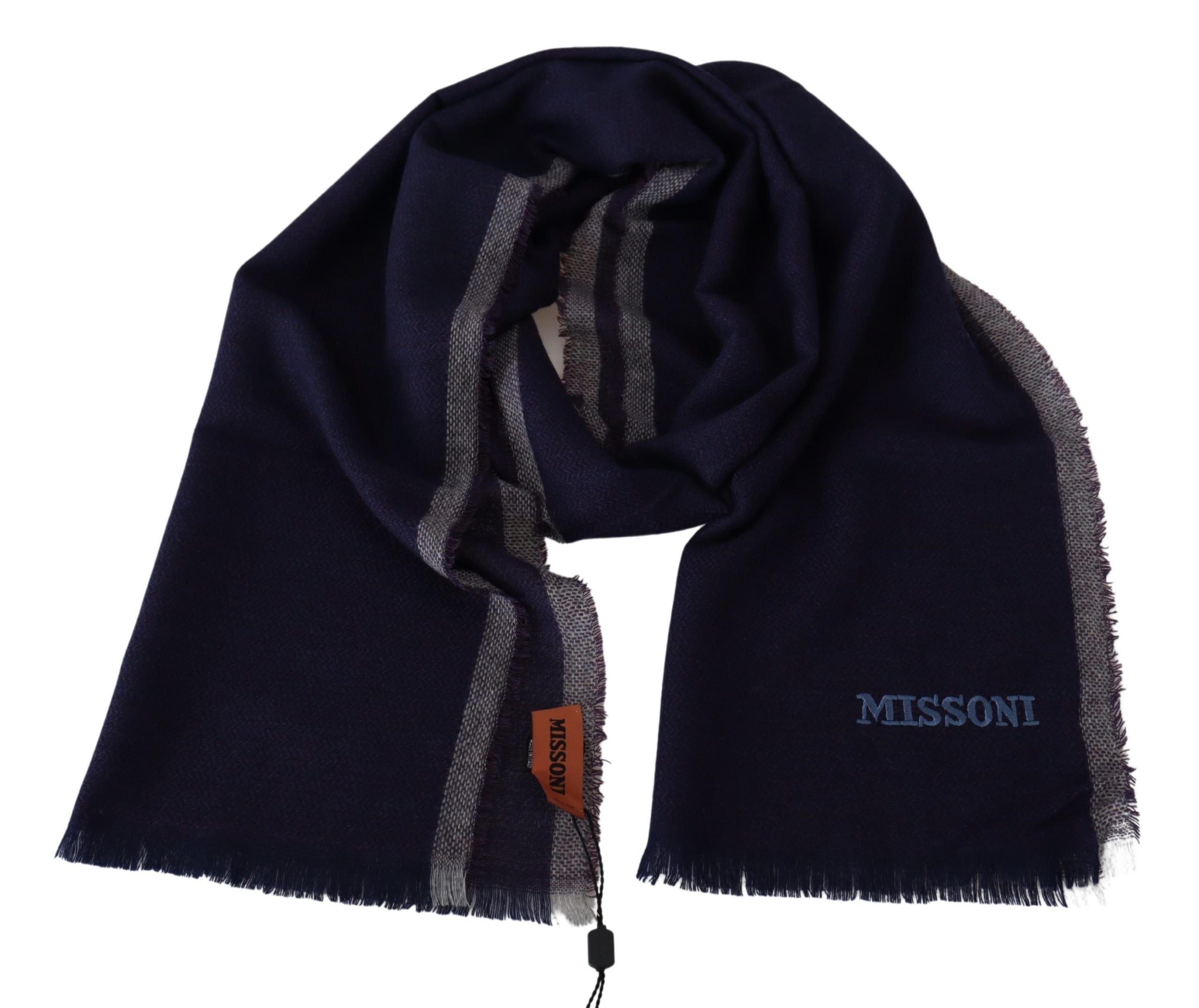 Missoni Écharpe en laine authentique à motif rayé