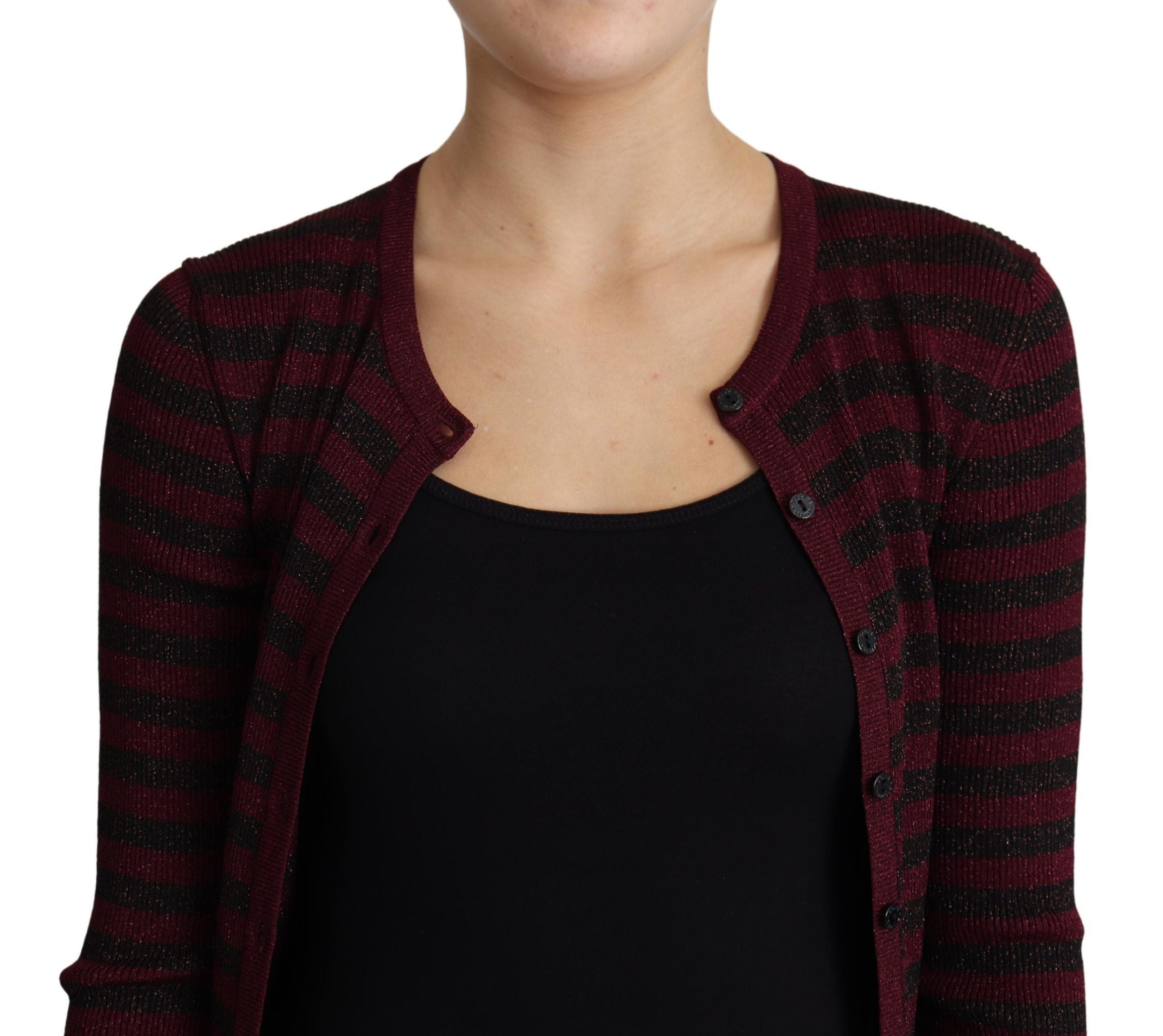 Dolce &amp; Gabbana Cardigan élégant en viscose rayé