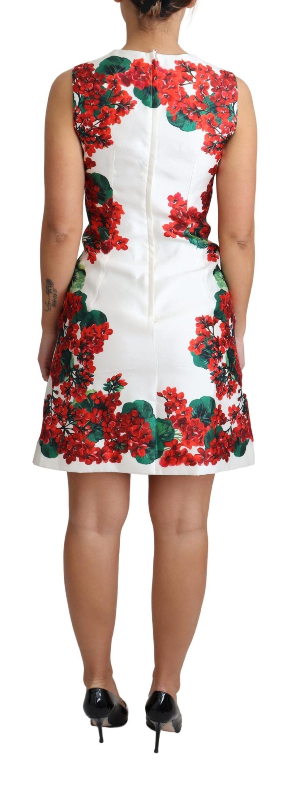 Dolce &amp; Gabbana Mini-robe élégante en soie à motif Portofino