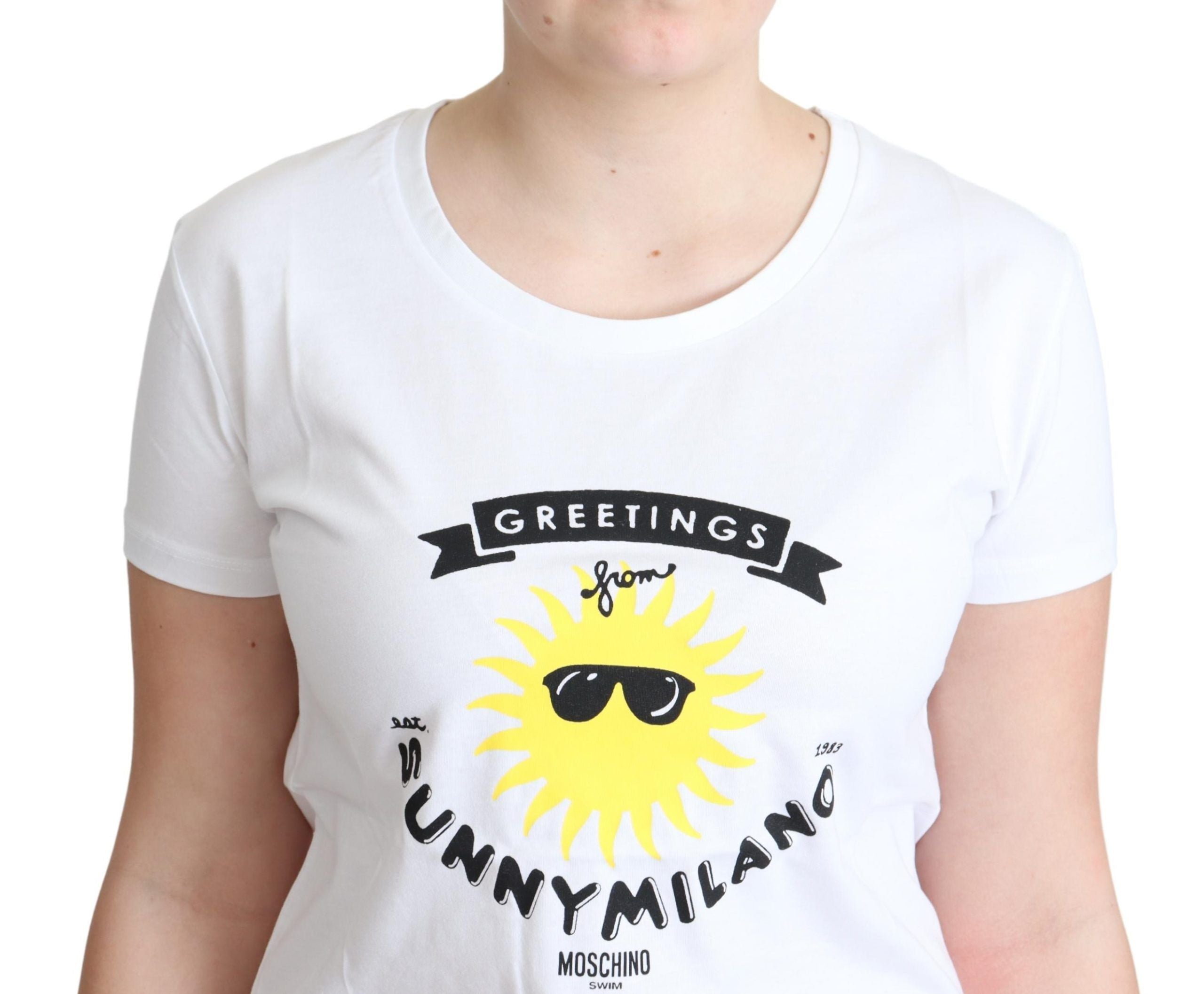 Moschino Sunny Milano T-shirt en coton imprimé