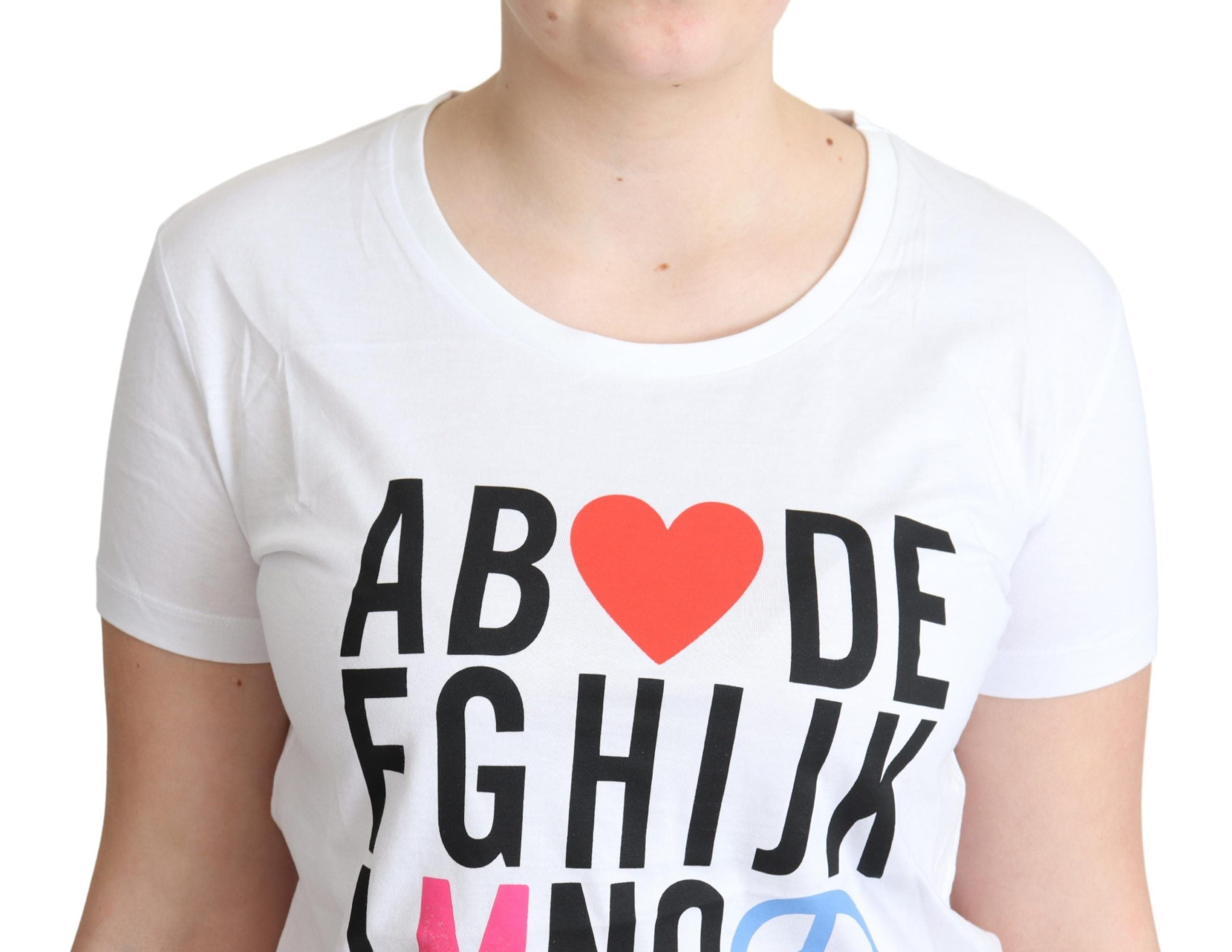 Moschino Chic T-shirt en coton imprimé alphabet