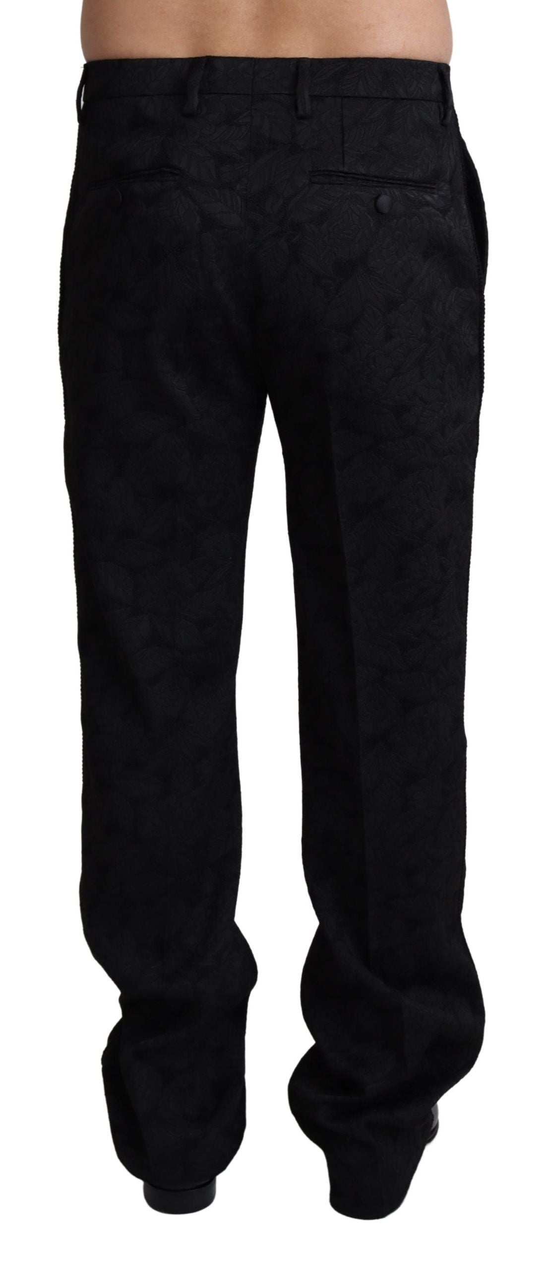 Dolce &amp; Gabbana Pantalon habillé noir élégant pour un style sophistiqué