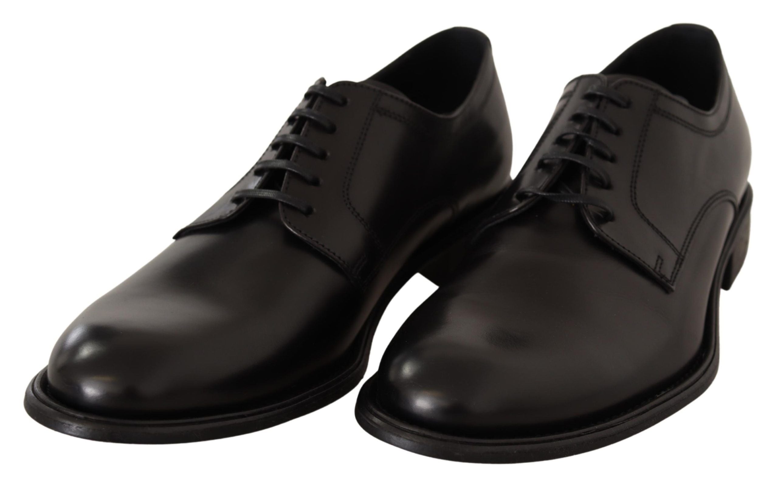 Dolce &amp; Gabbana élégantes chaussures derby formelles en cuir noir