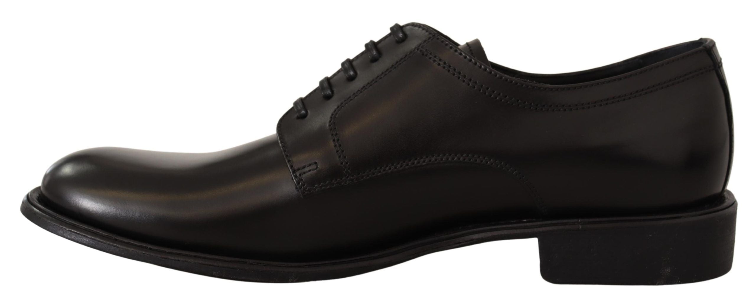 Dolce &amp; Gabbana élégantes chaussures derby formelles en cuir noir