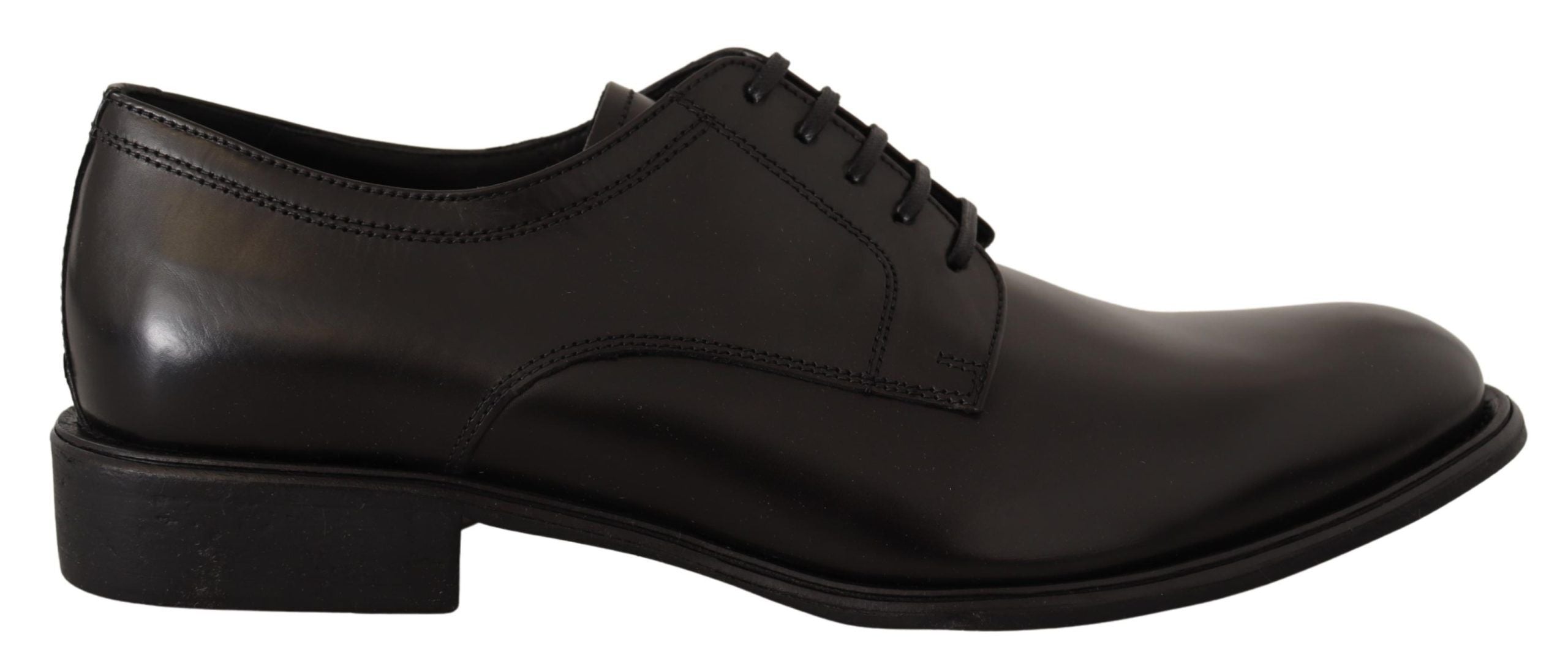 Dolce &amp; Gabbana élégantes chaussures derby formelles en cuir noir