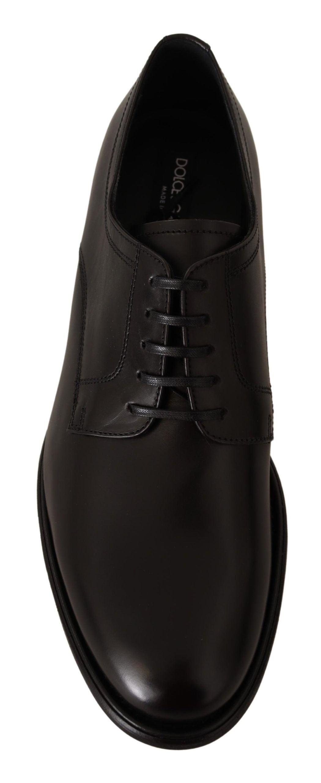 Dolce &amp; Gabbana élégantes chaussures derby formelles en cuir noir