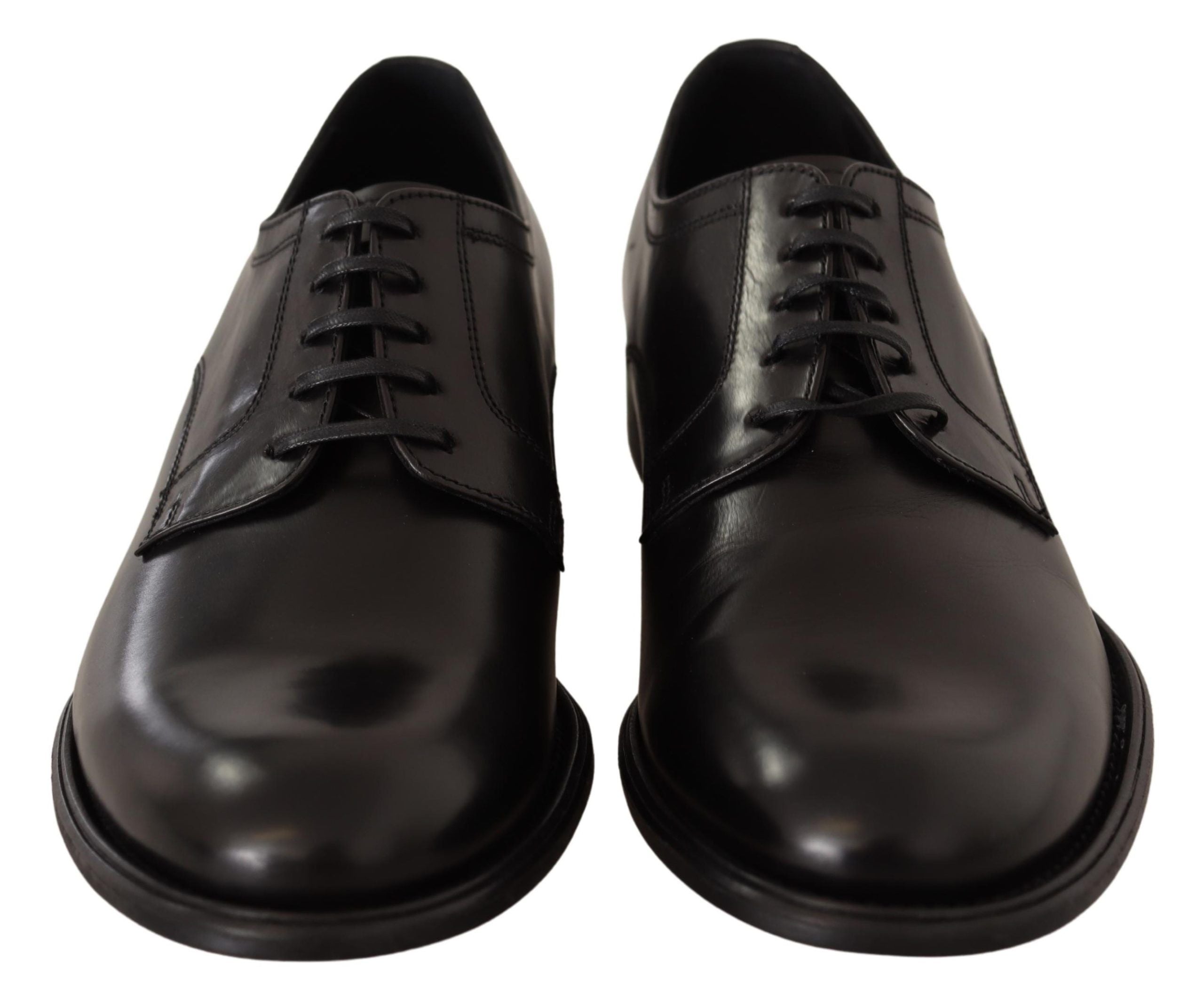 Dolce &amp; Gabbana élégantes chaussures derby formelles en cuir noir