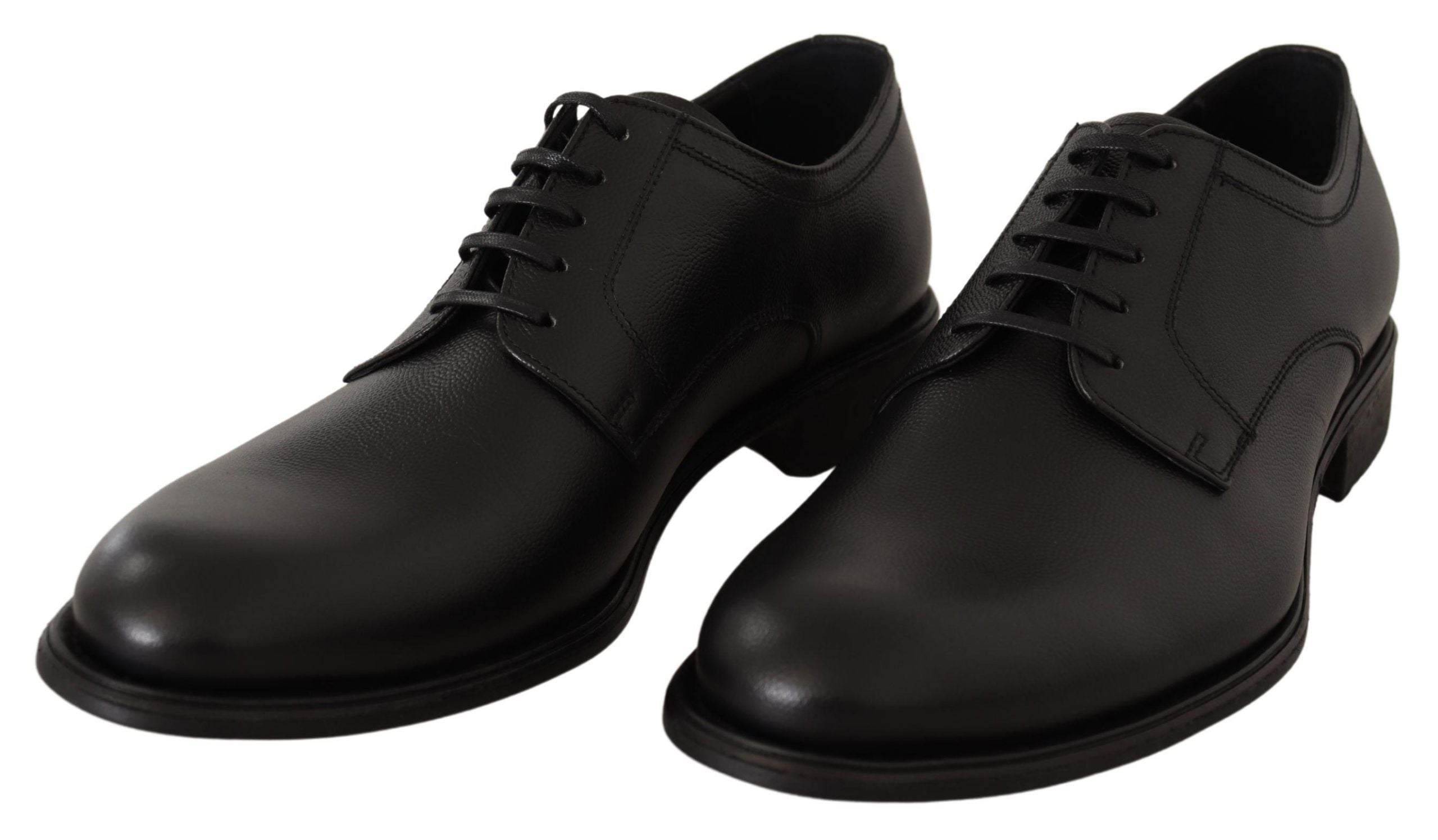 Dolce &amp; Gabbana élégantes chaussures derby en cuir noir