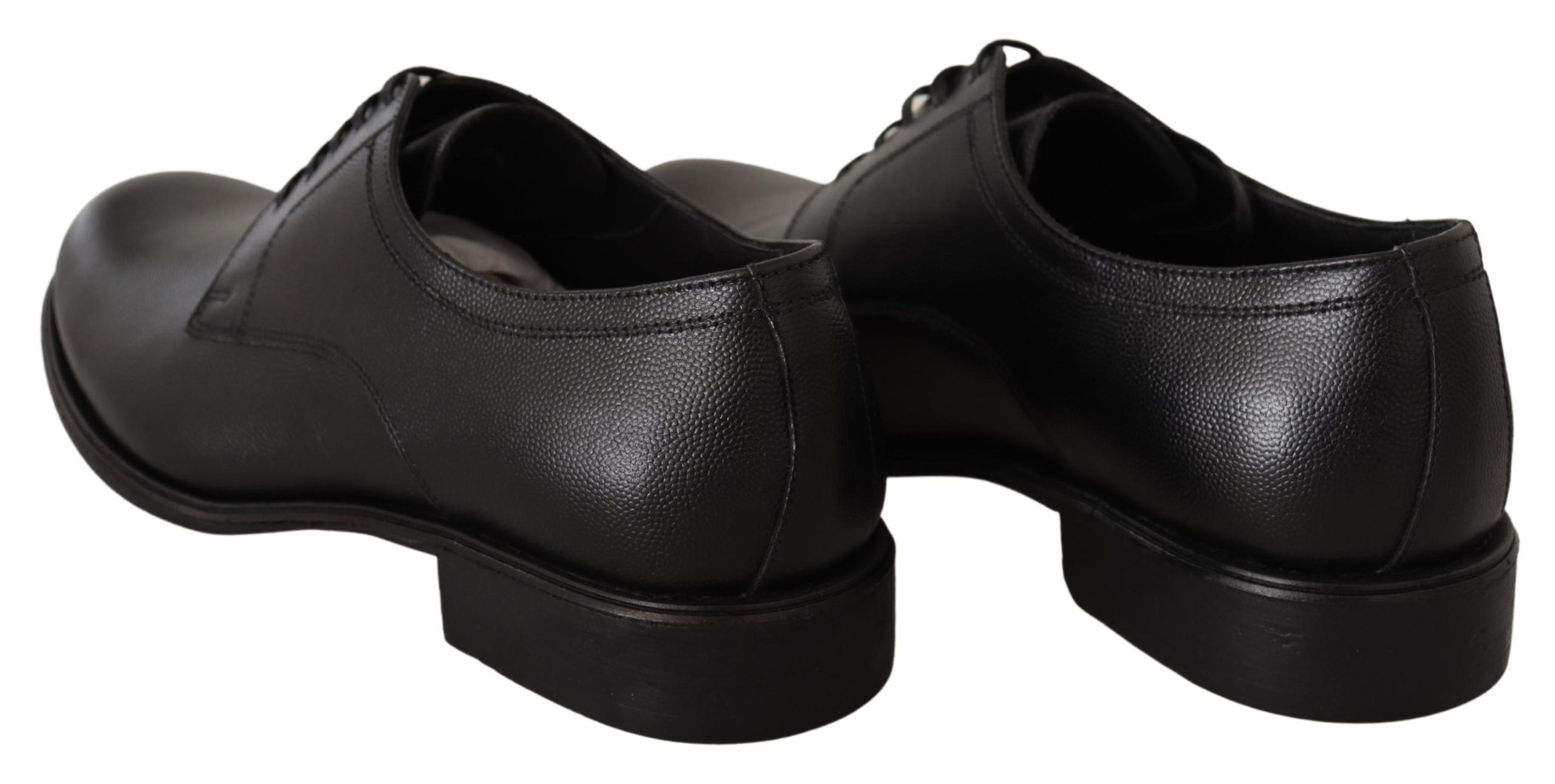 Dolce &amp; Gabbana élégantes chaussures derby en cuir noir