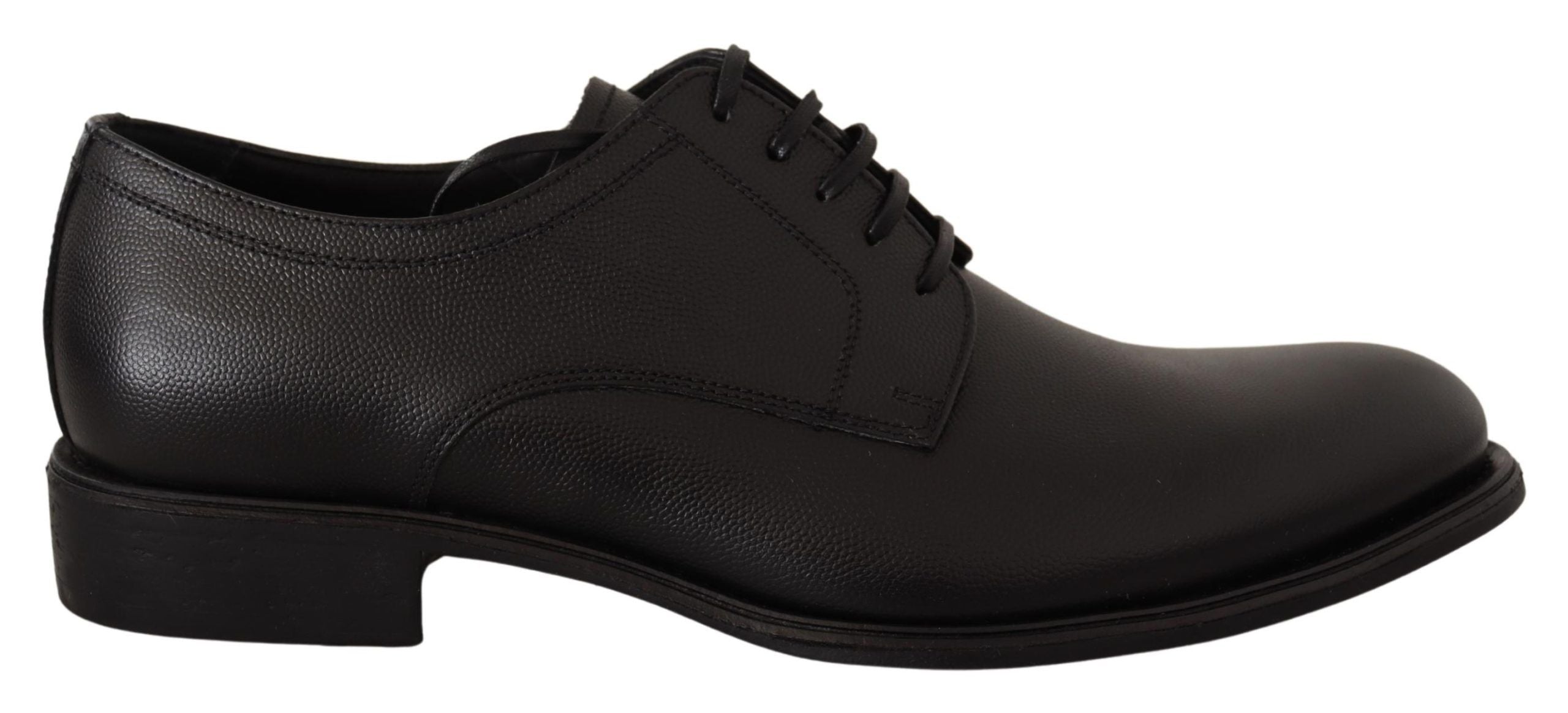 Dolce &amp; Gabbana élégantes chaussures derby en cuir noir