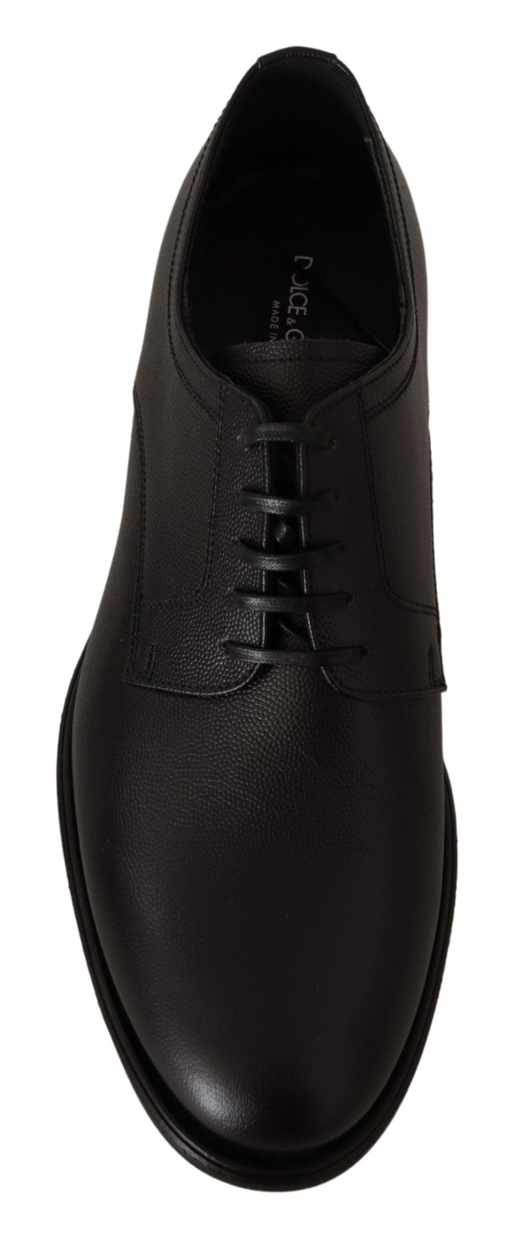 Dolce &amp; Gabbana élégantes chaussures derby en cuir noir