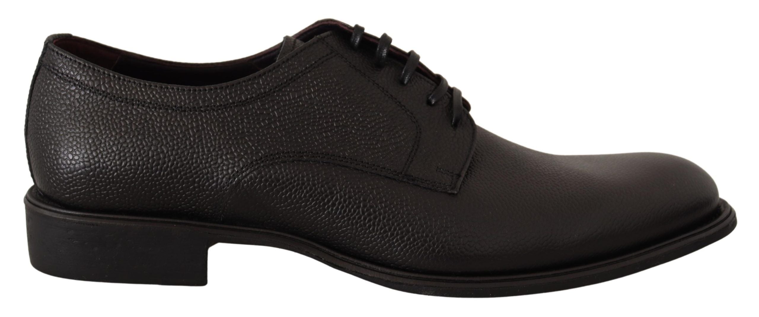 Dolce &amp; Gabbana élégantes chaussures habillées derby en cuir noir