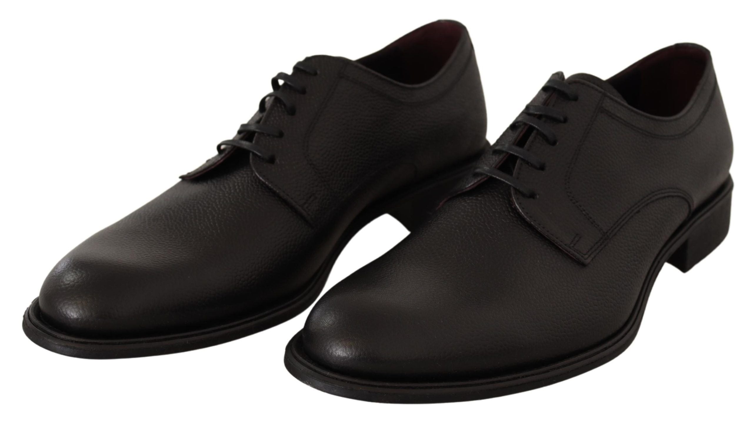 Dolce &amp; Gabbana élégantes chaussures habillées derby en cuir noir