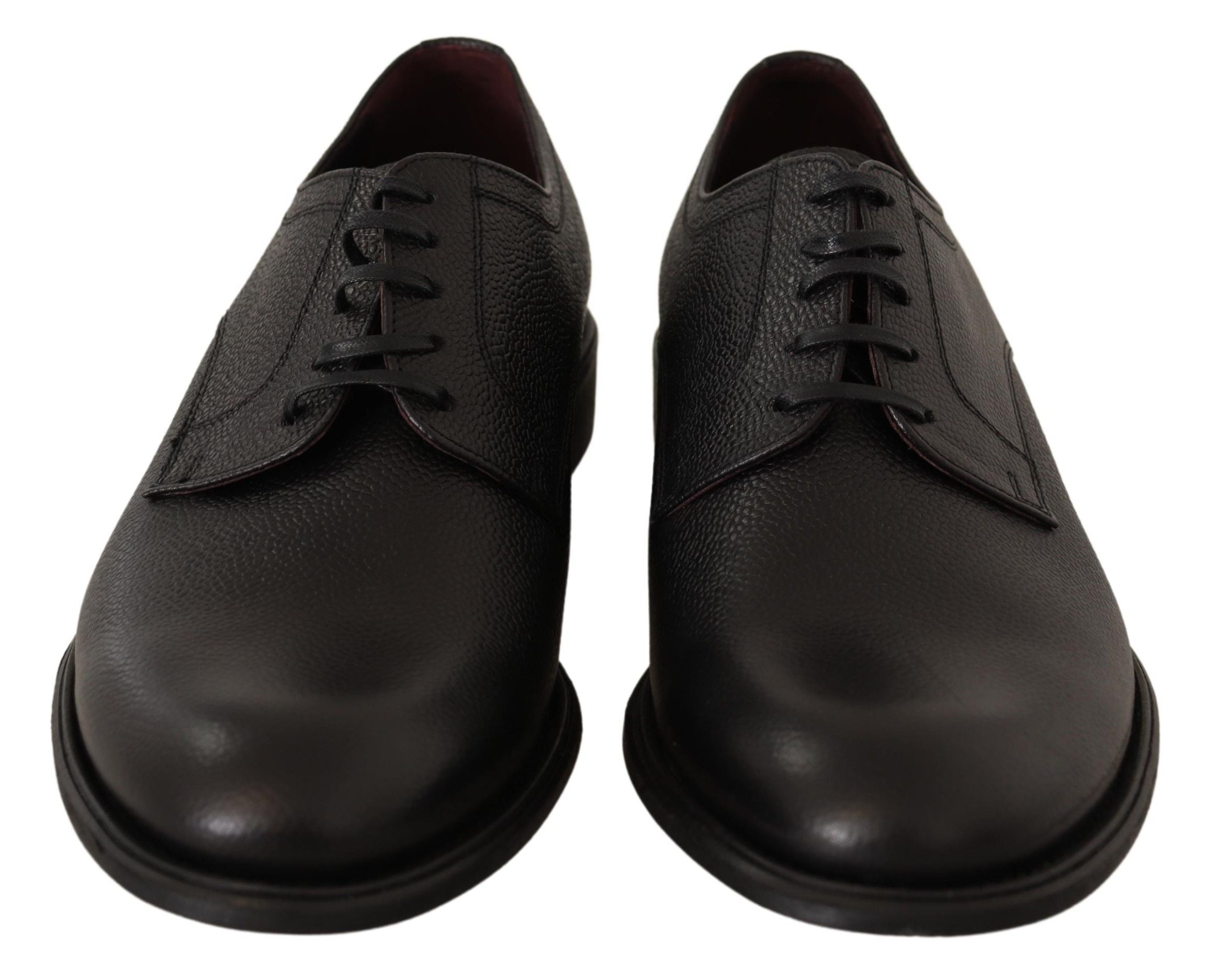 Dolce &amp; Gabbana élégantes chaussures habillées derby en cuir noir