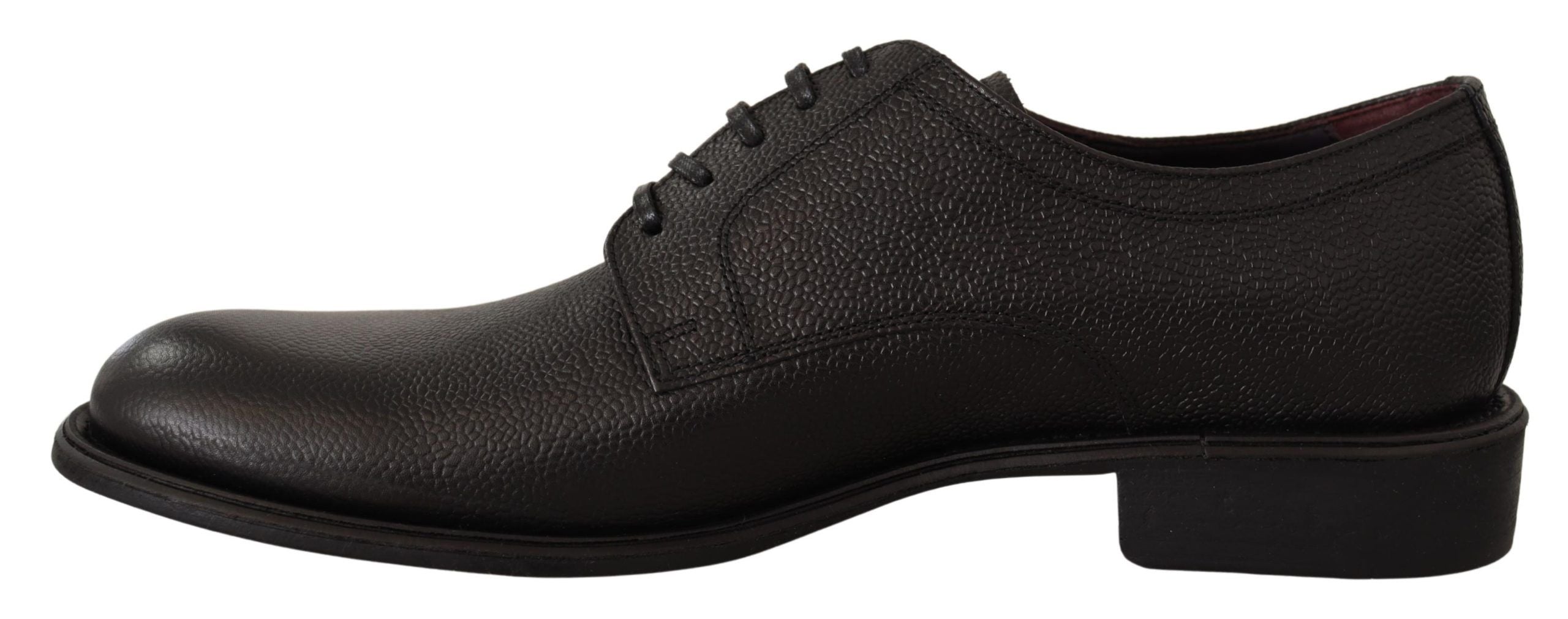 Dolce &amp; Gabbana élégantes chaussures habillées derby en cuir noir