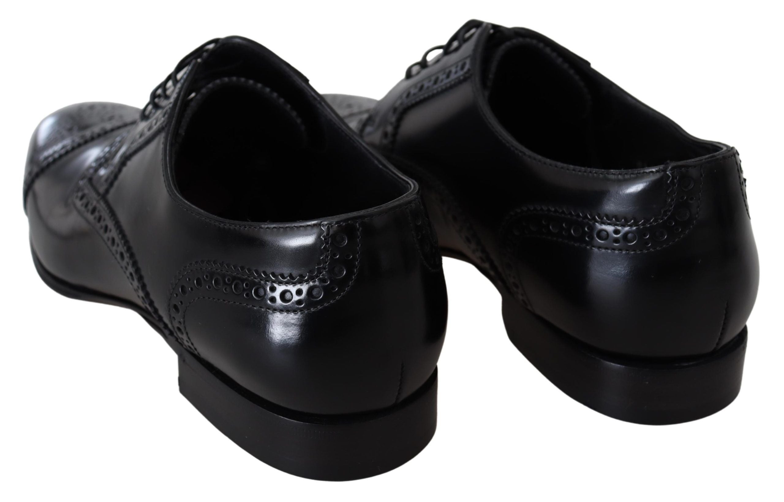 Dolce &amp; Gabbana élégantes chaussures derby formelles en cuir noir