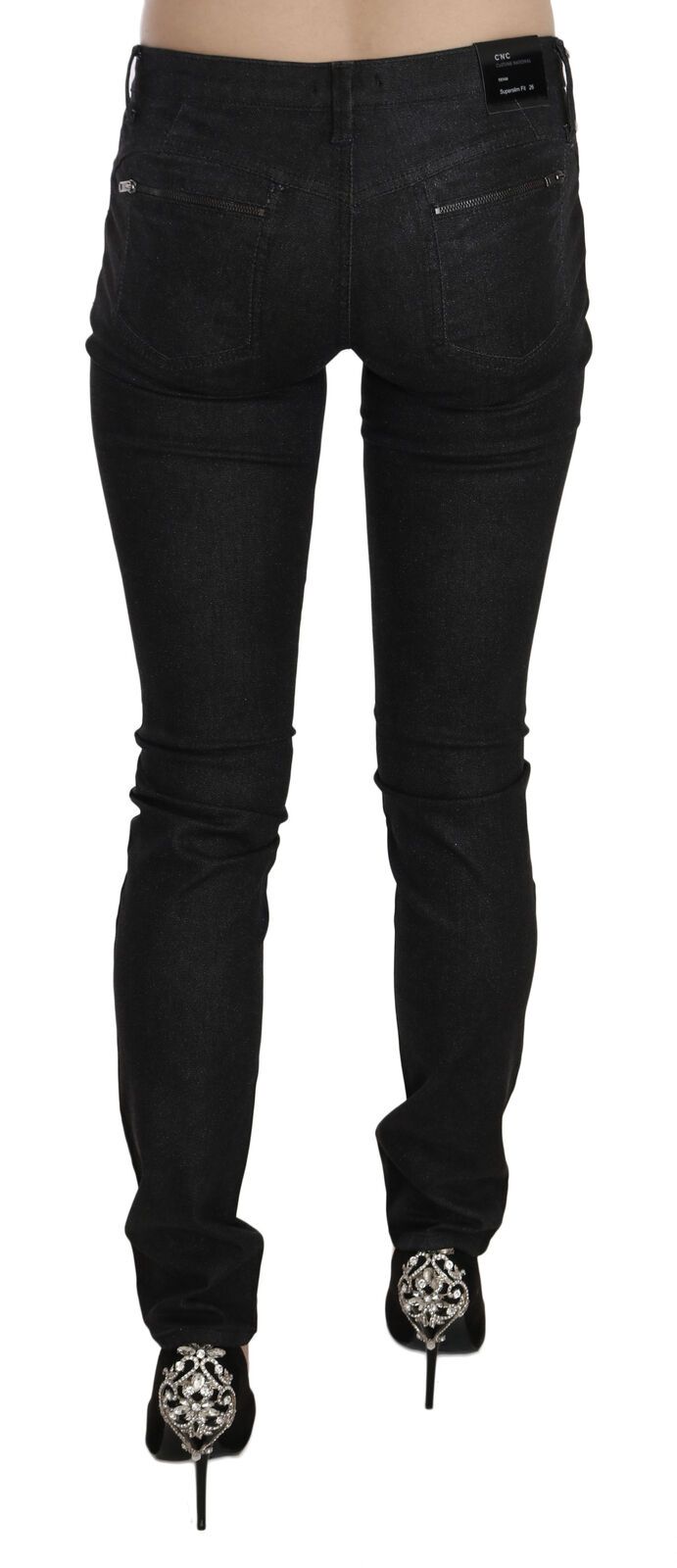 Costume National Chic Taille Basse Coupe Slim Denim Skinny