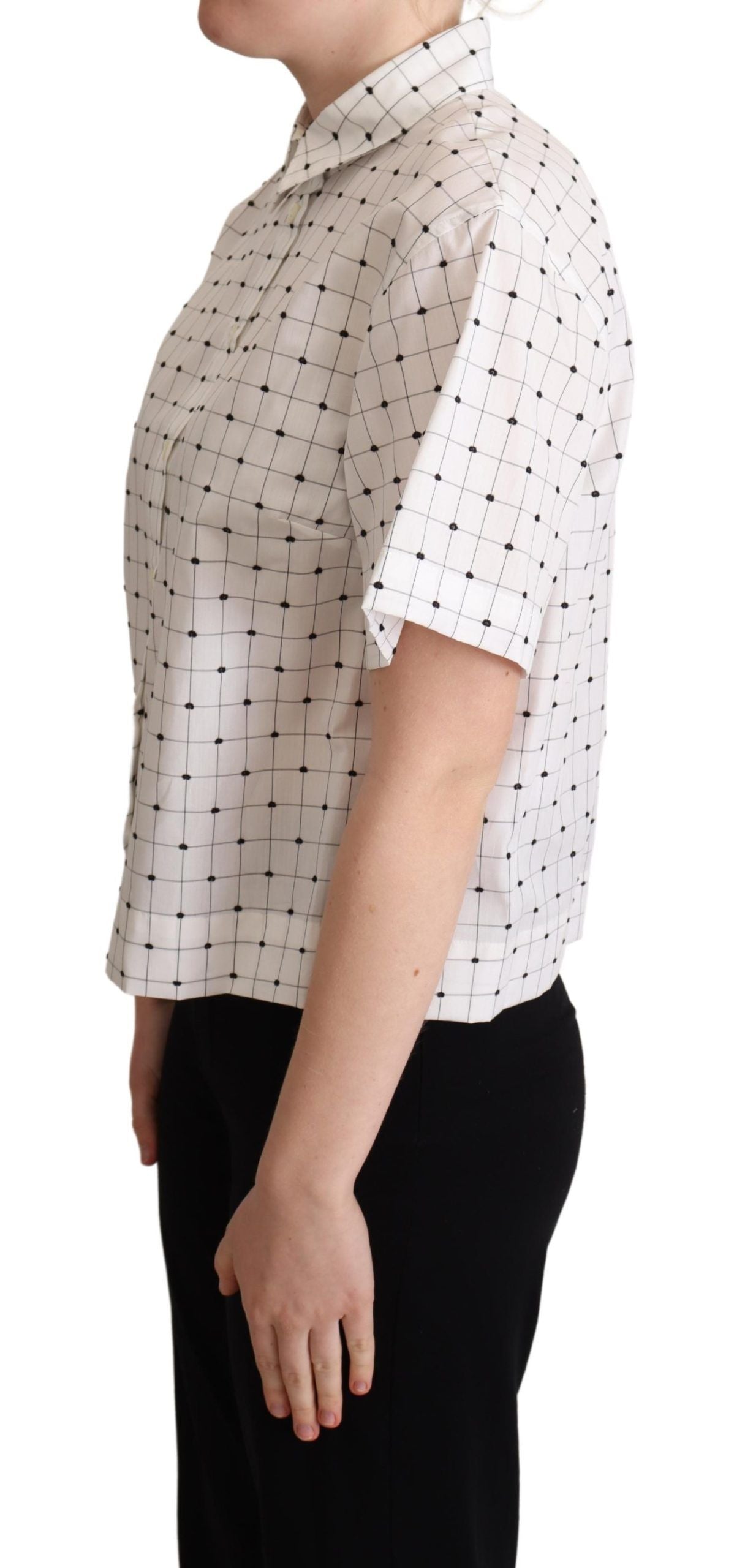 Dolce &amp; Gabbana Chic - Haut polo monochrome à pois