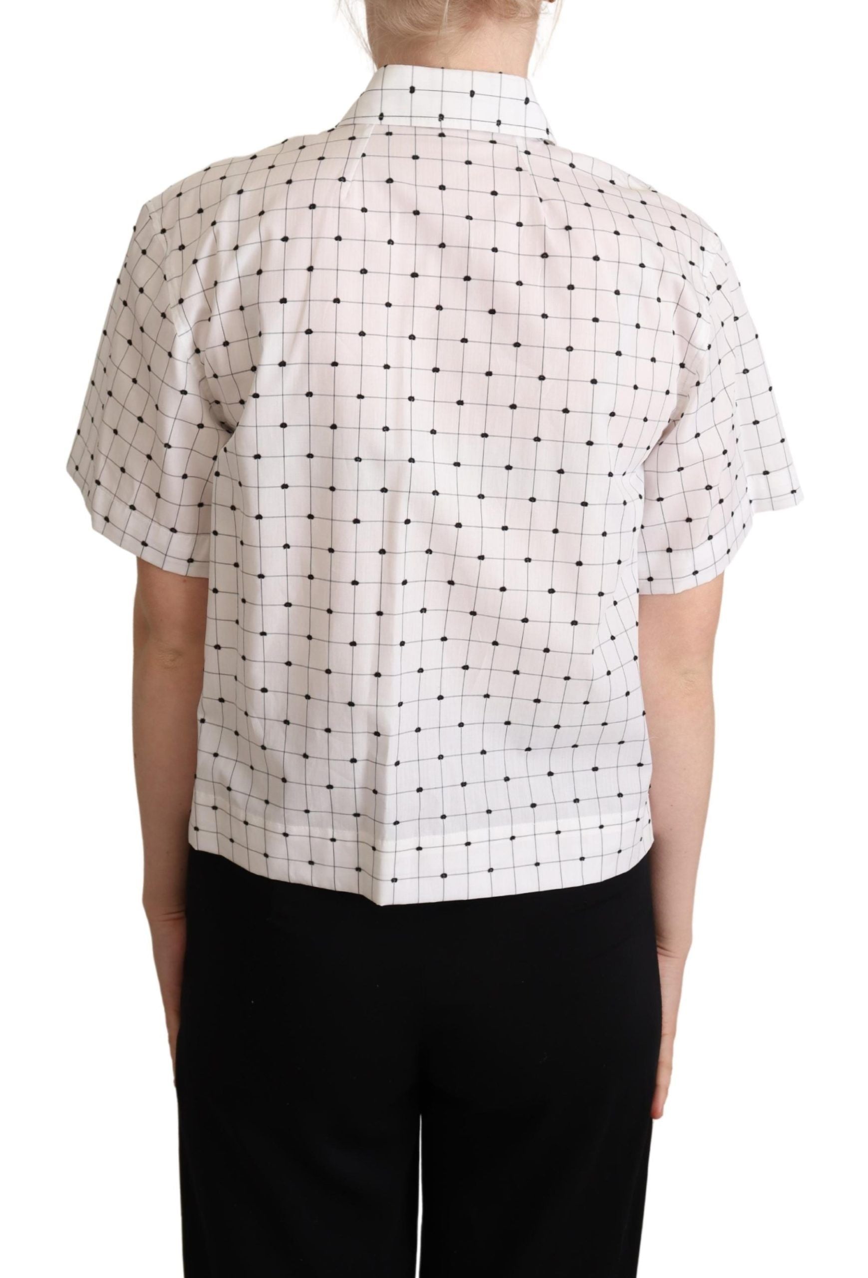 Dolce &amp; Gabbana Chic - Haut polo monochrome à pois